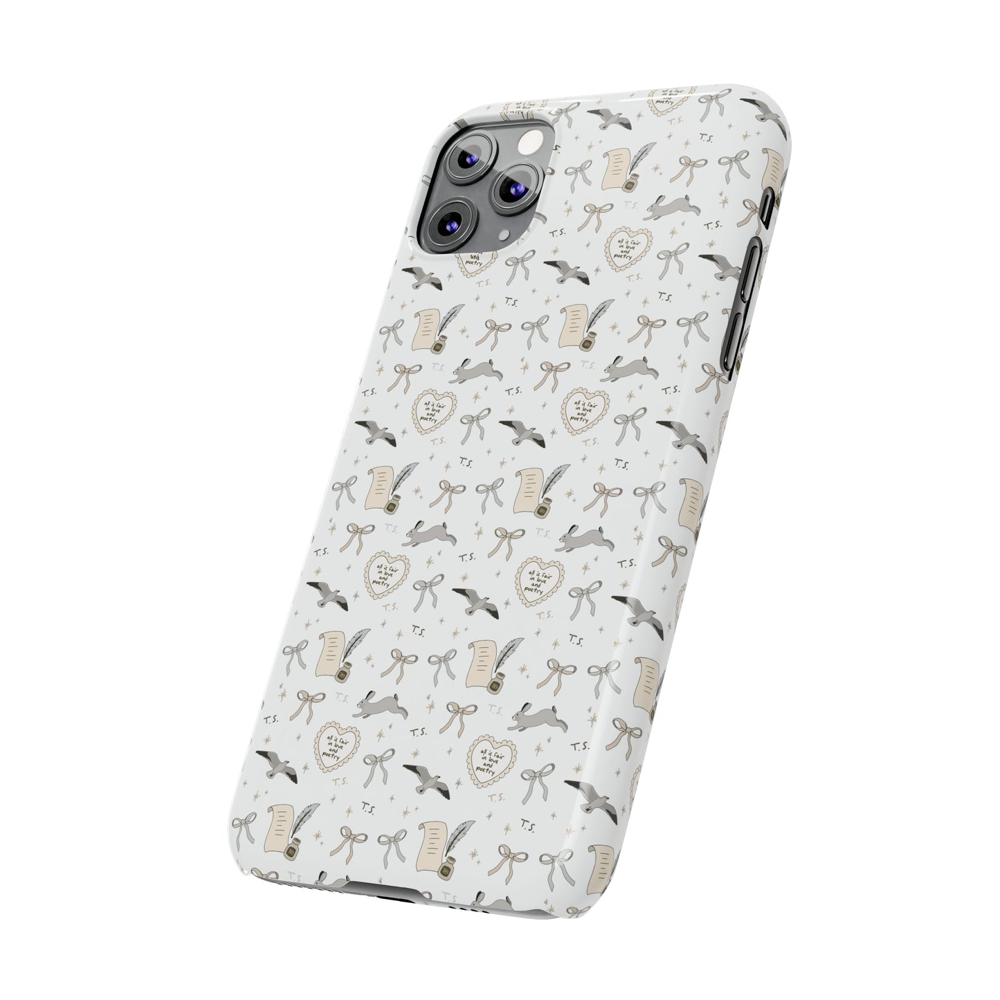 Love and Poetry Slim Phone Case