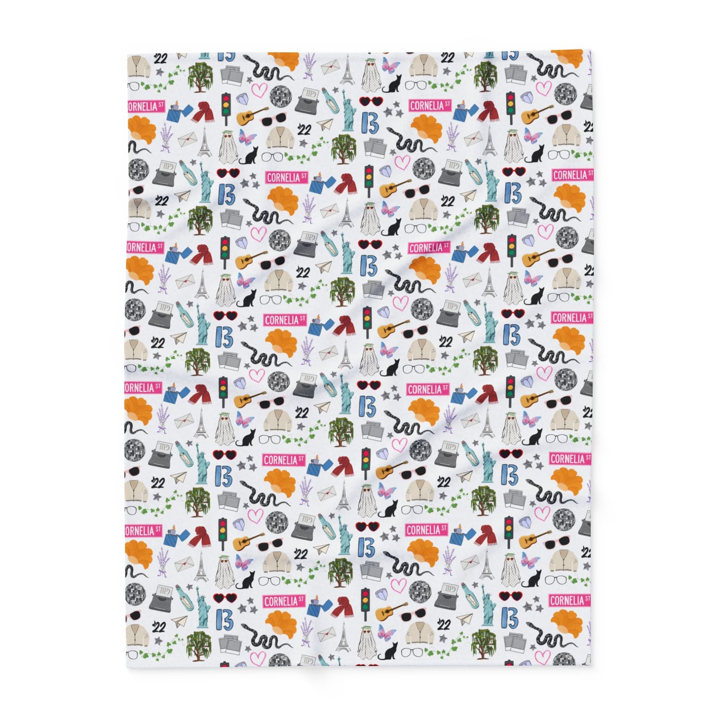 Iconic Eras Arctic Fleece Blanket - Dazzling White