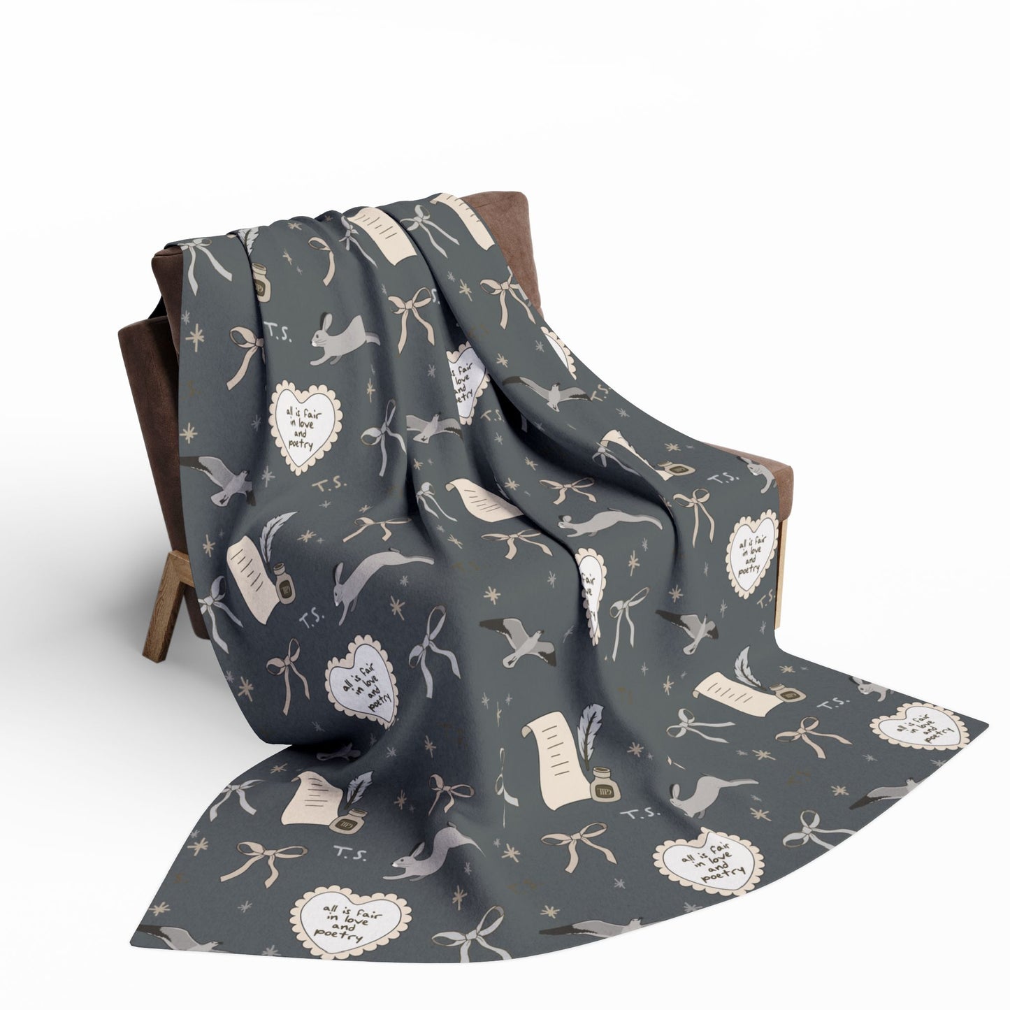 Love and Poetry Arctic Fleece Blanket