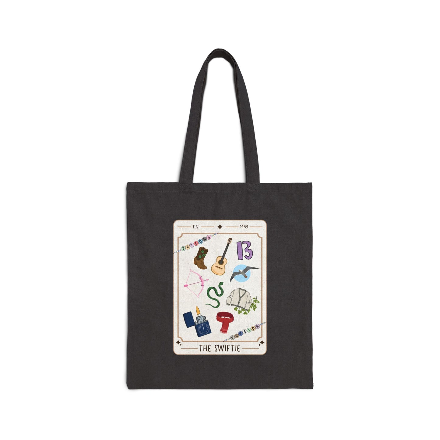 Swiftie Tarot Card Cotton Canvas Tote Bag