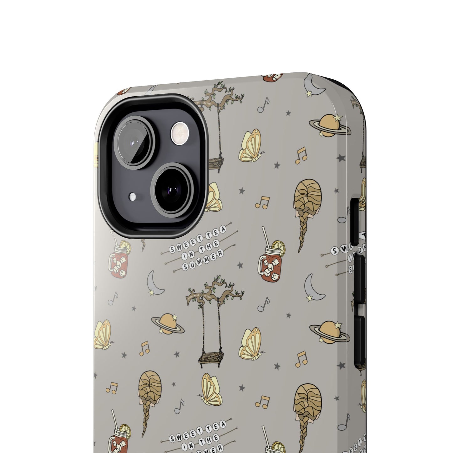 Moon and Saturn Tough Phone Case