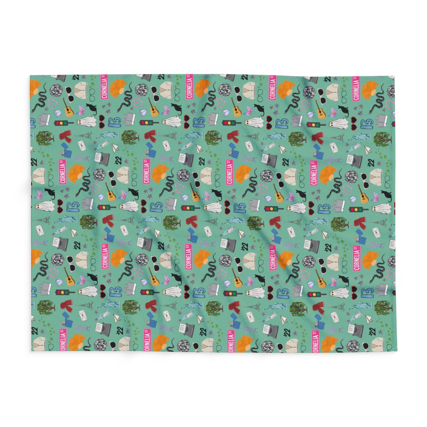Iconic Eras Arctic Fleece Blanket - Showgirl Green