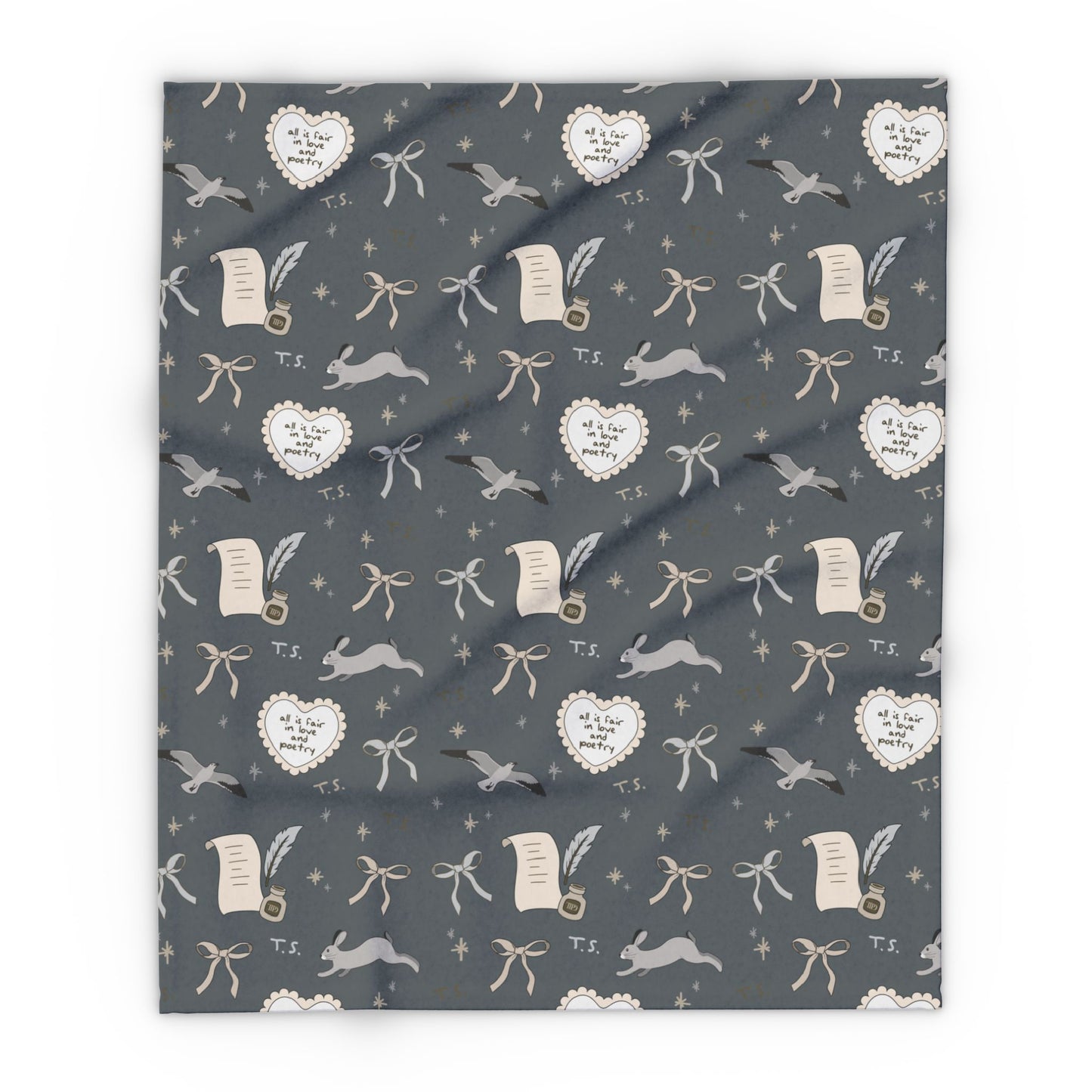 Love and Poetry Arctic Fleece Blanket