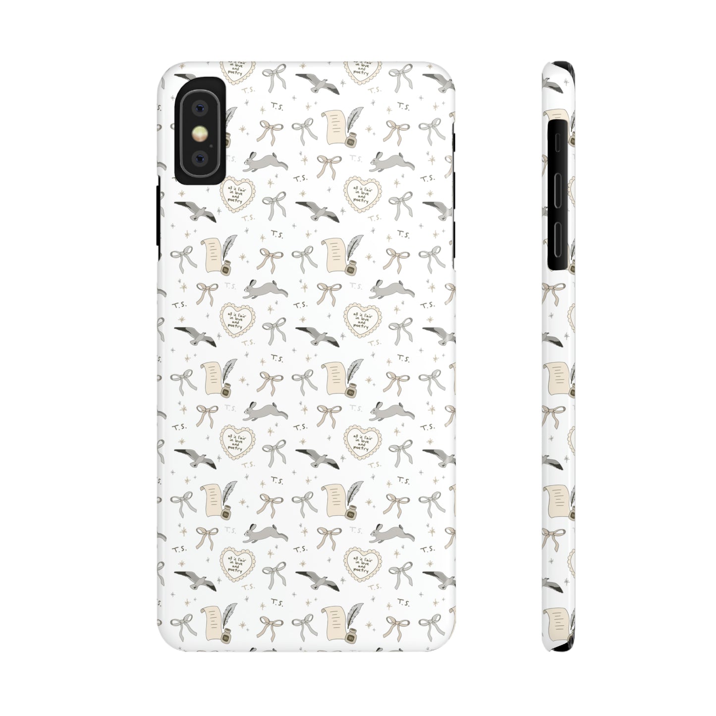 Love and Poetry Slim Phone Case