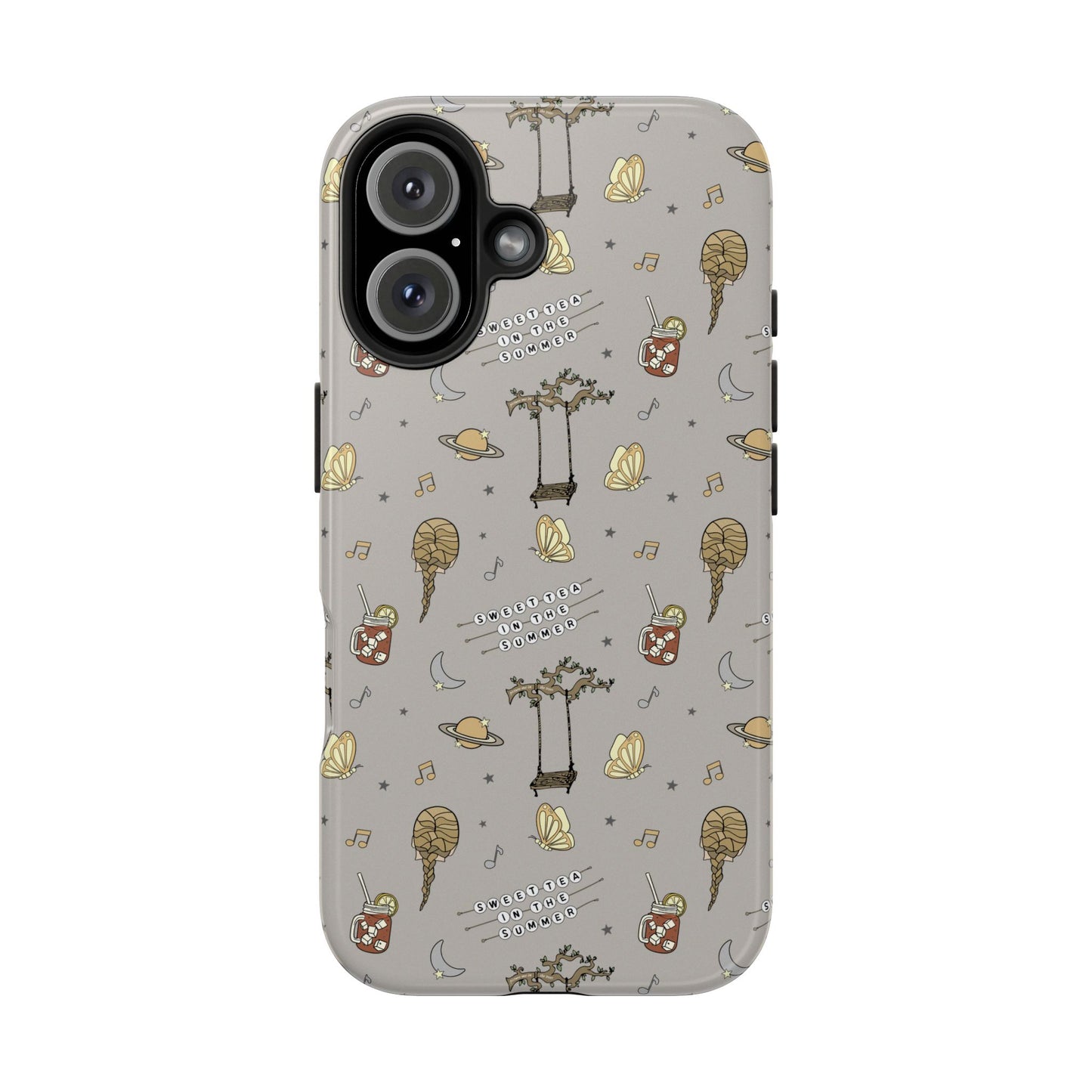 Moon and Saturn Tough Phone Case