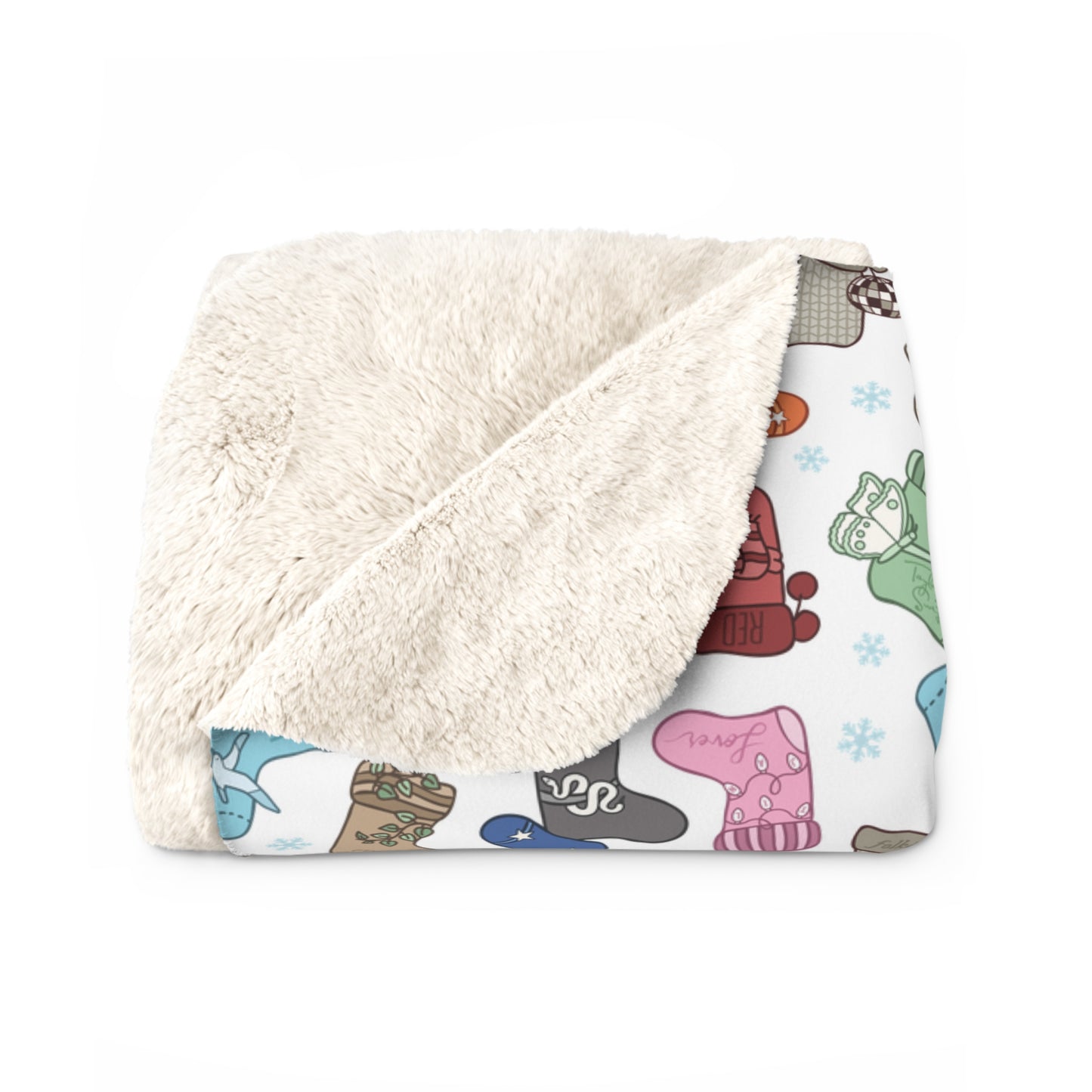 Eras Stockings Sherpa Fleece Blanket