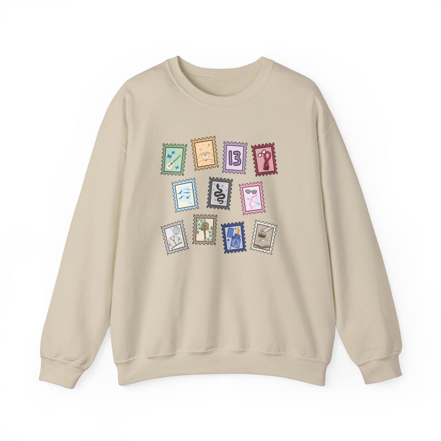 Subtle Eras Stamps Crewneck Sweatshirt