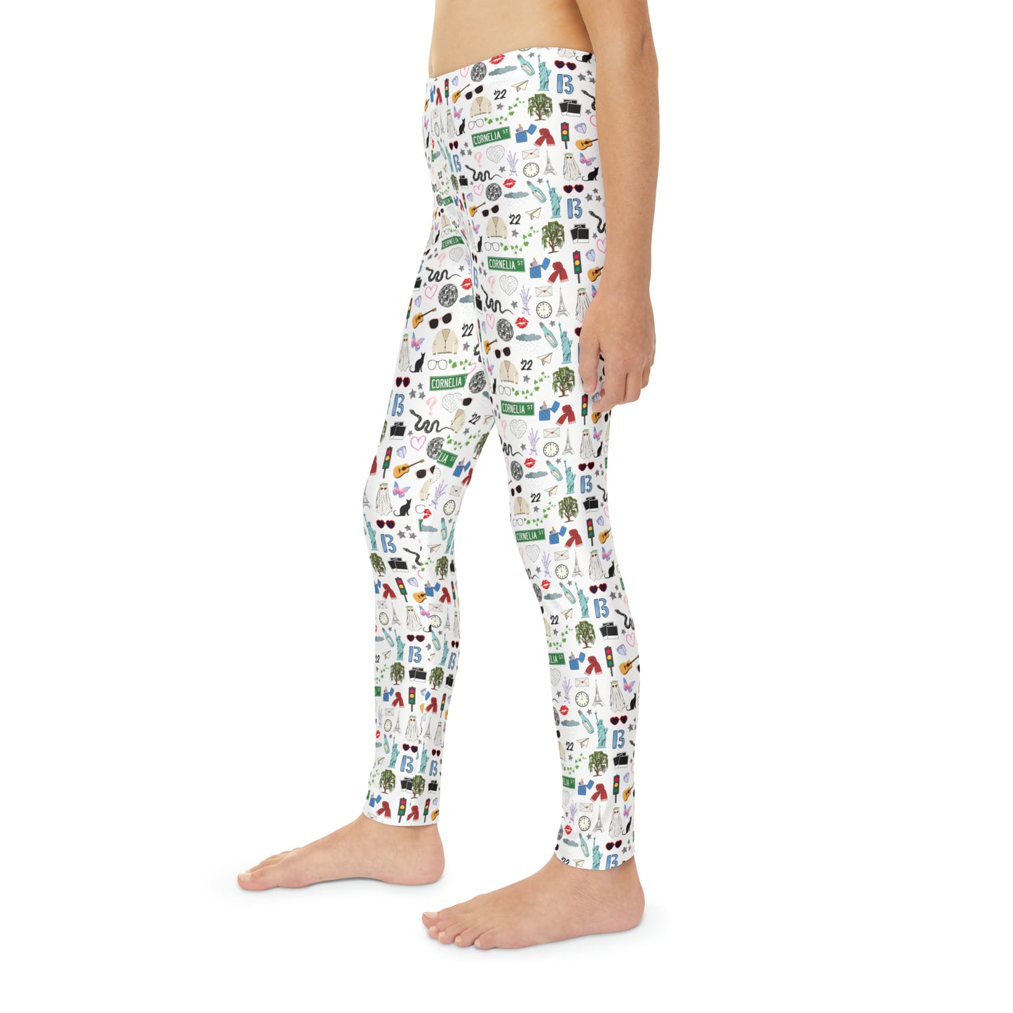 Iconic Eras Youth Leggings - White Horse White