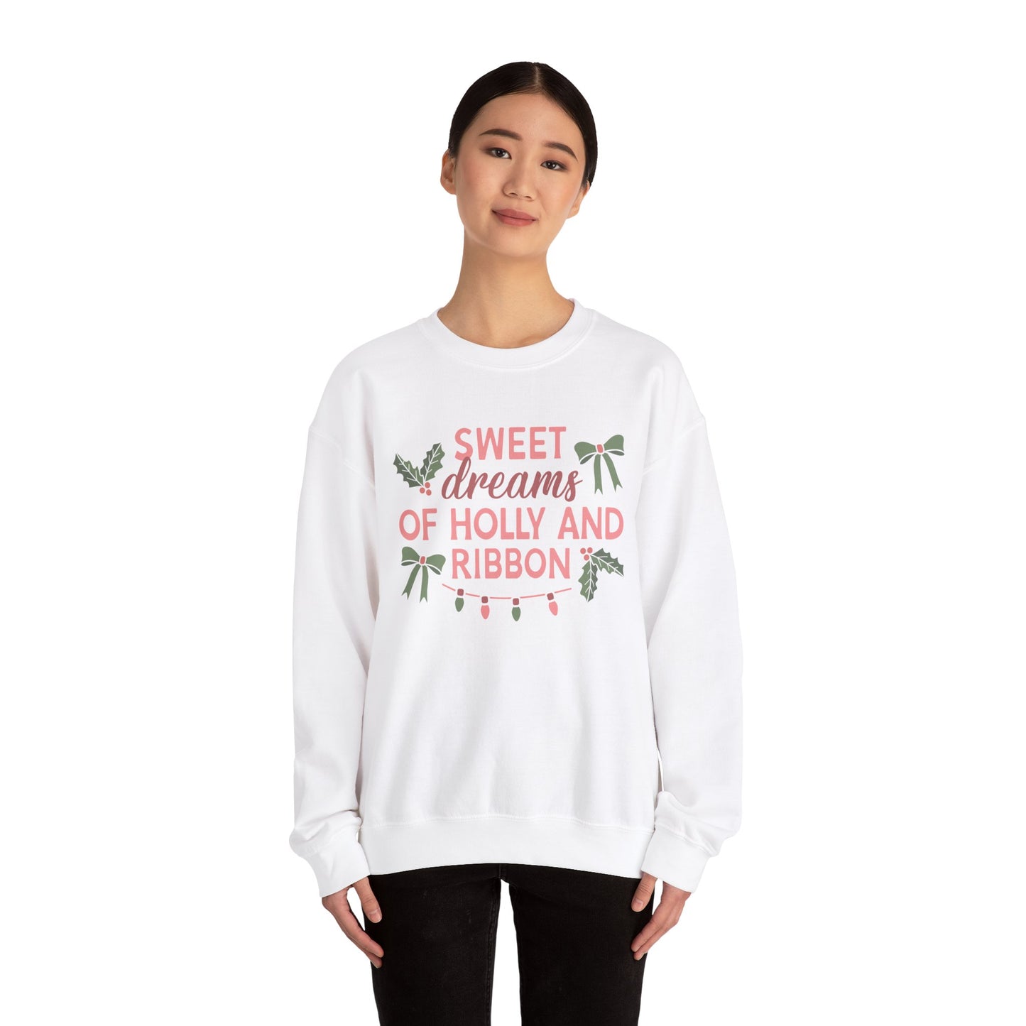 Holly and Ribbon Crewneck Sweatshirt