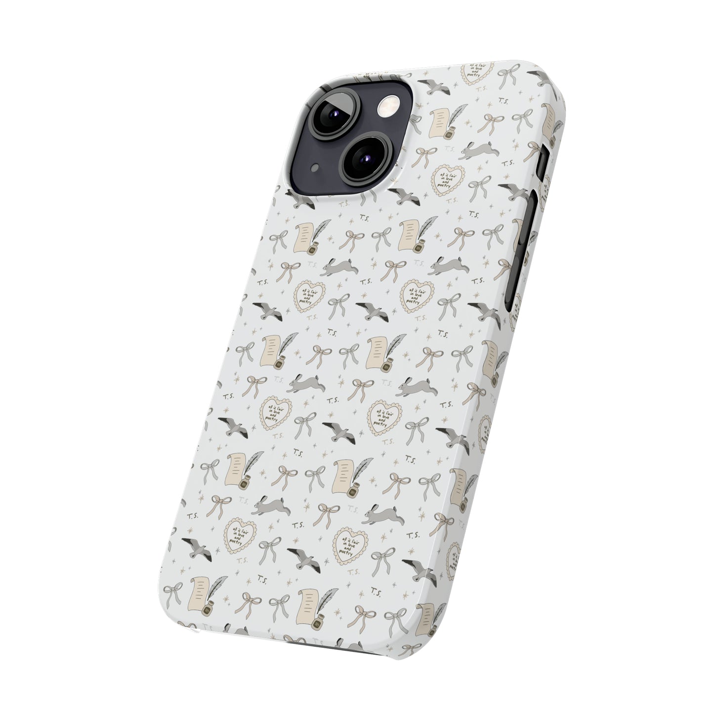 Love and Poetry Slim Phone Case