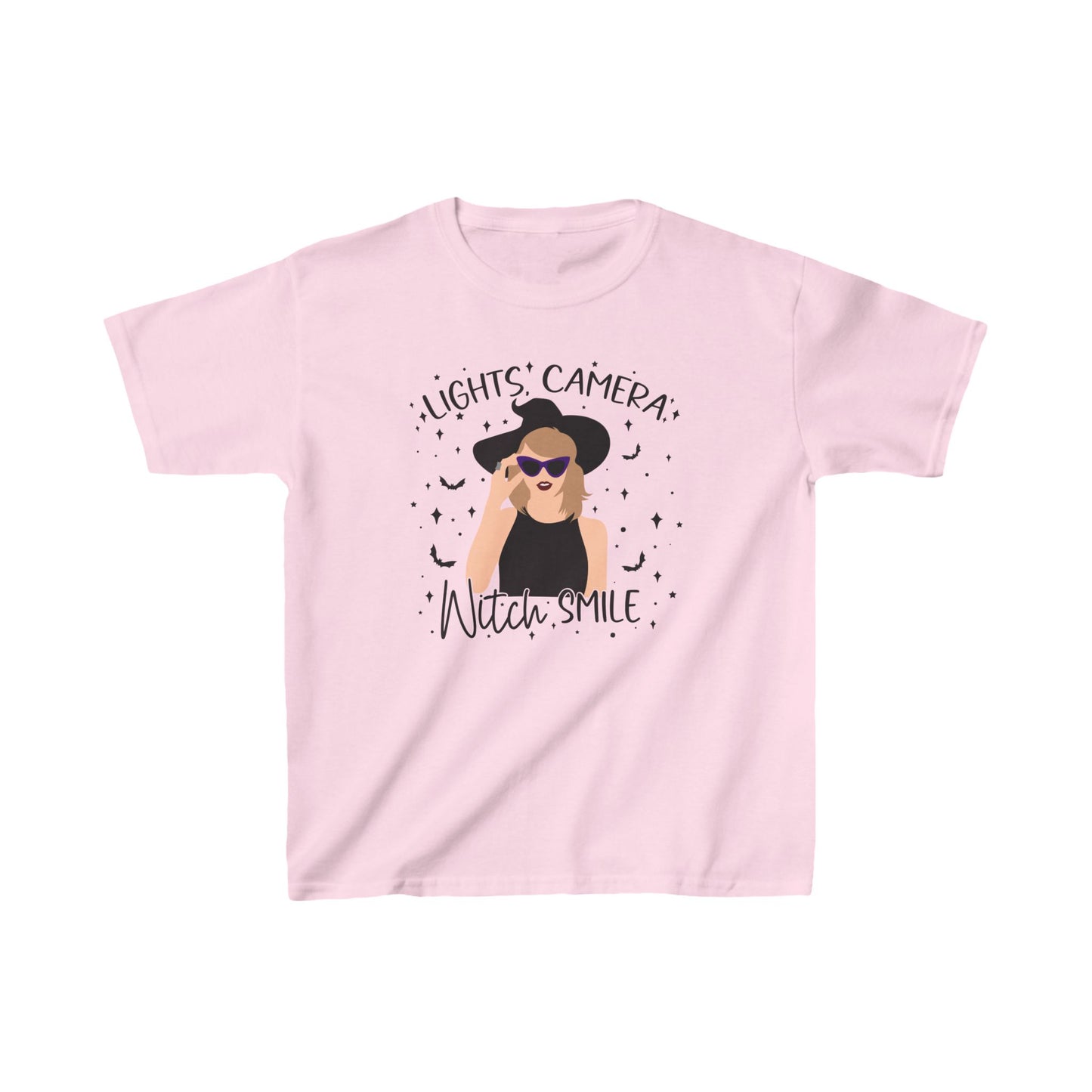 Lights, Camera, Witch, Smile Kid's Tee