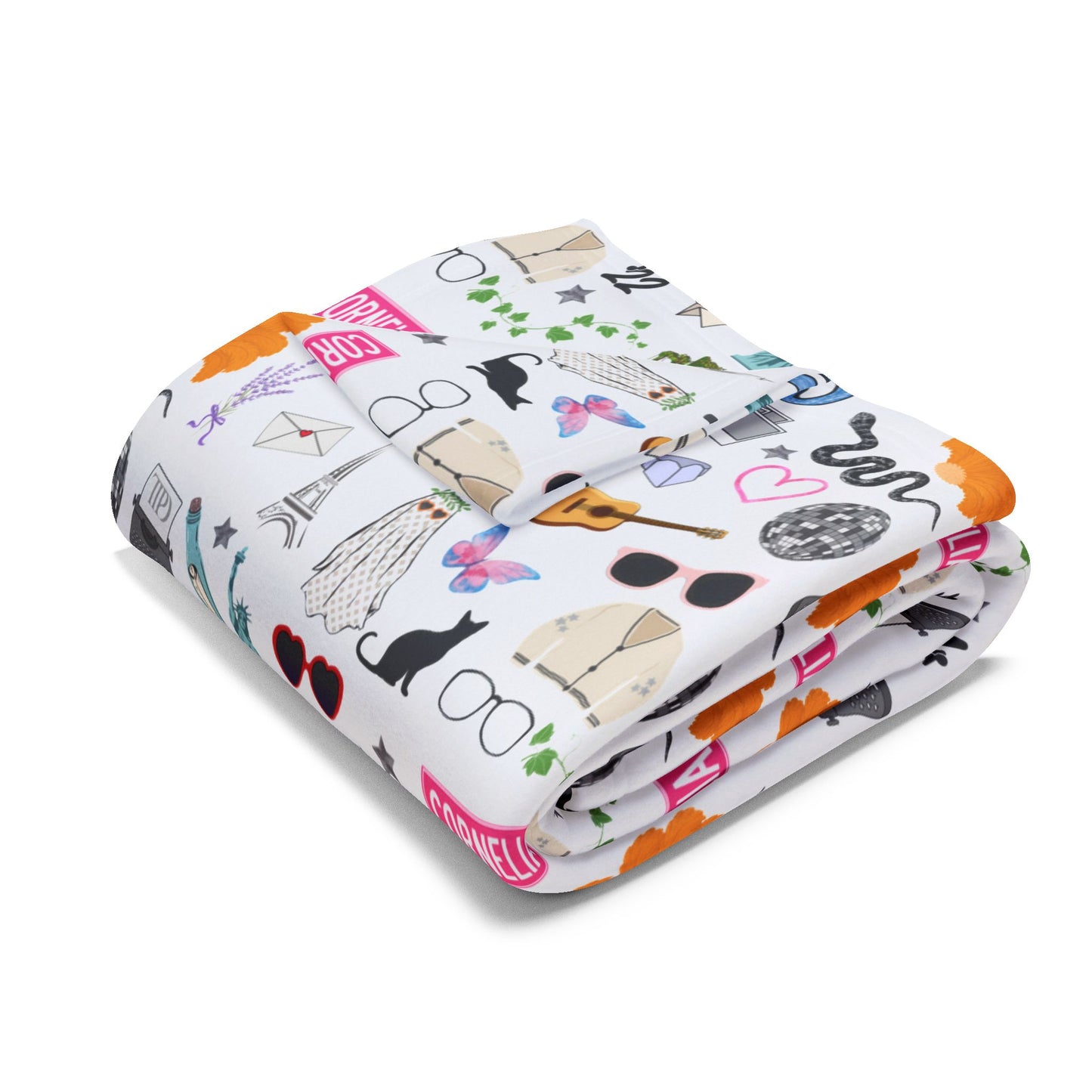 Iconic Eras Arctic Fleece Blanket - Dazzling White