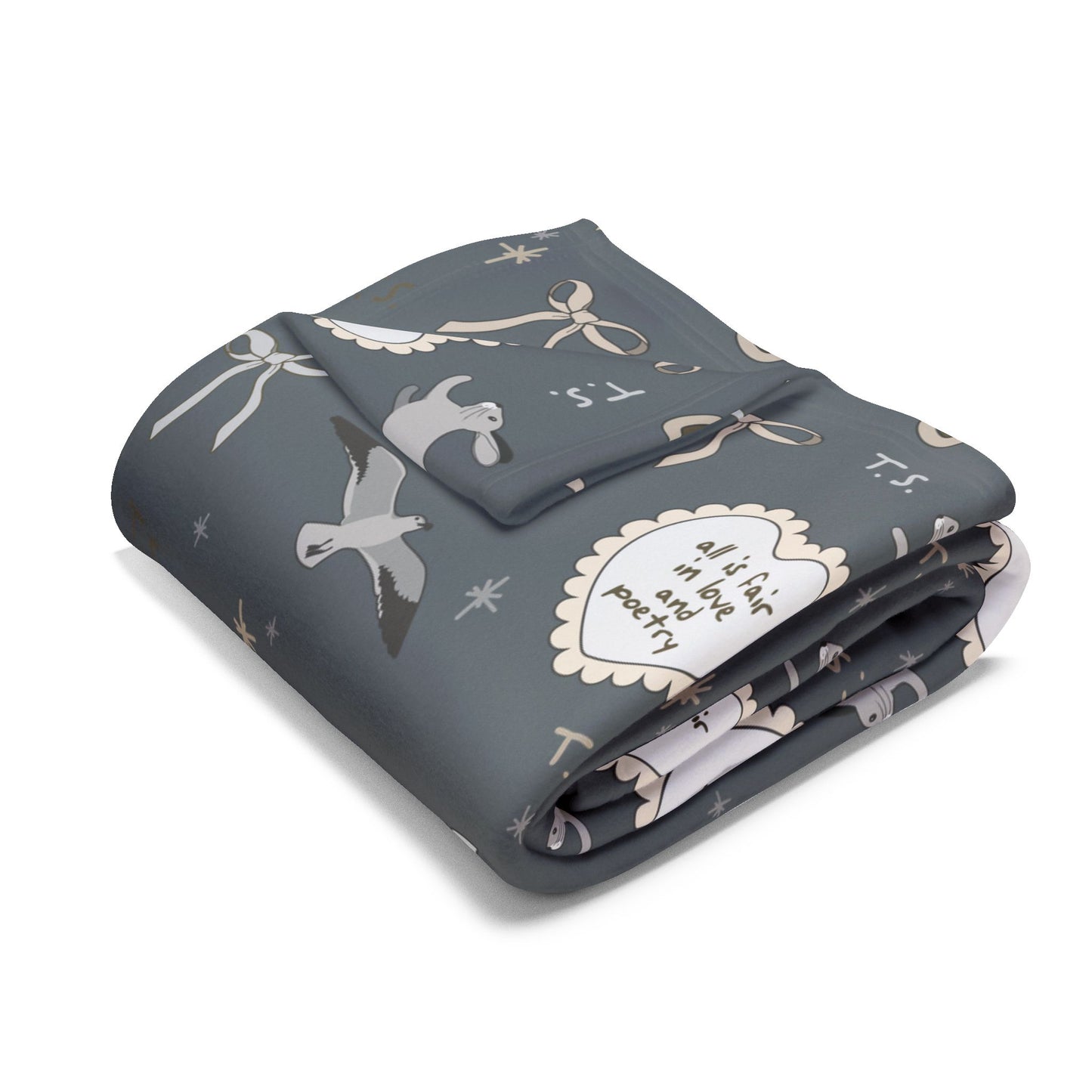 Love and Poetry Arctic Fleece Blanket