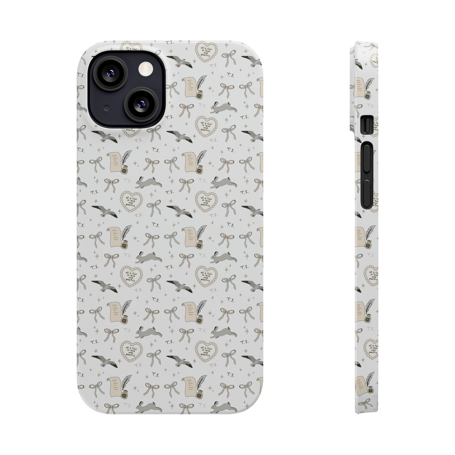 Love and Poetry Slim Phone Case