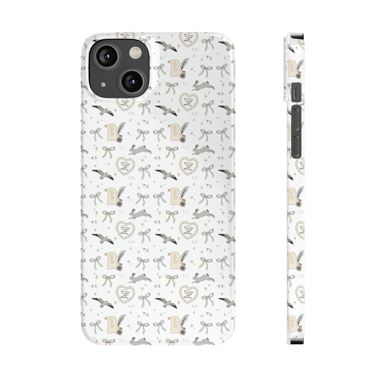 Love and Poetry Slim Phone Case