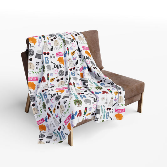 Iconic Eras Arctic Fleece Blanket - Dazzling White