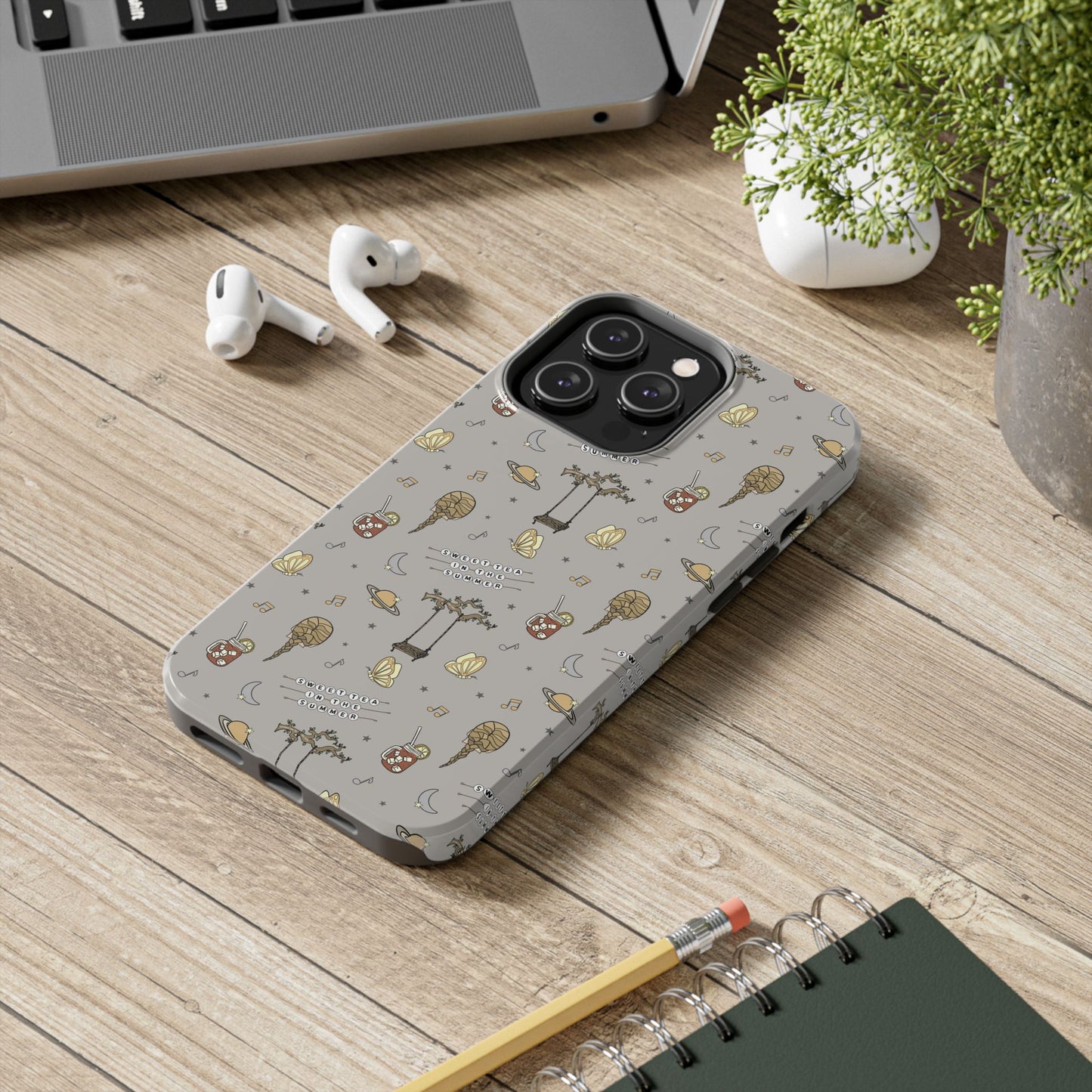 Moon and Saturn Tough Phone Case