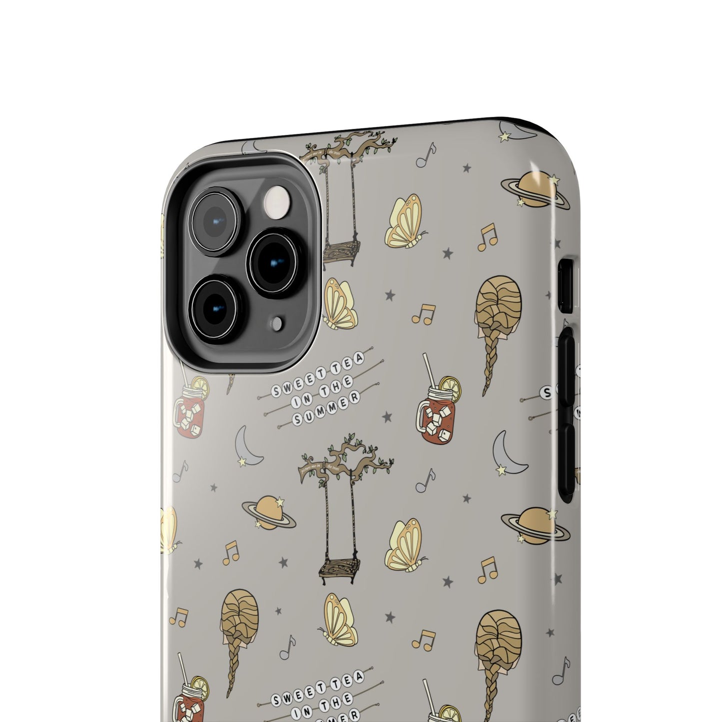 Moon and Saturn Tough Phone Case