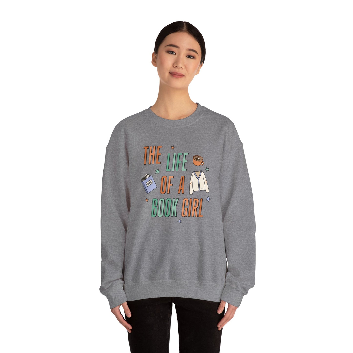 The Life of a Book Girl Soft Crewneck Sweatshirt