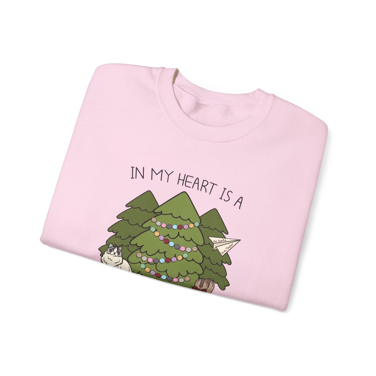 In My Heart Is A Christmas Tree Farm Crewneck Sweatshirt