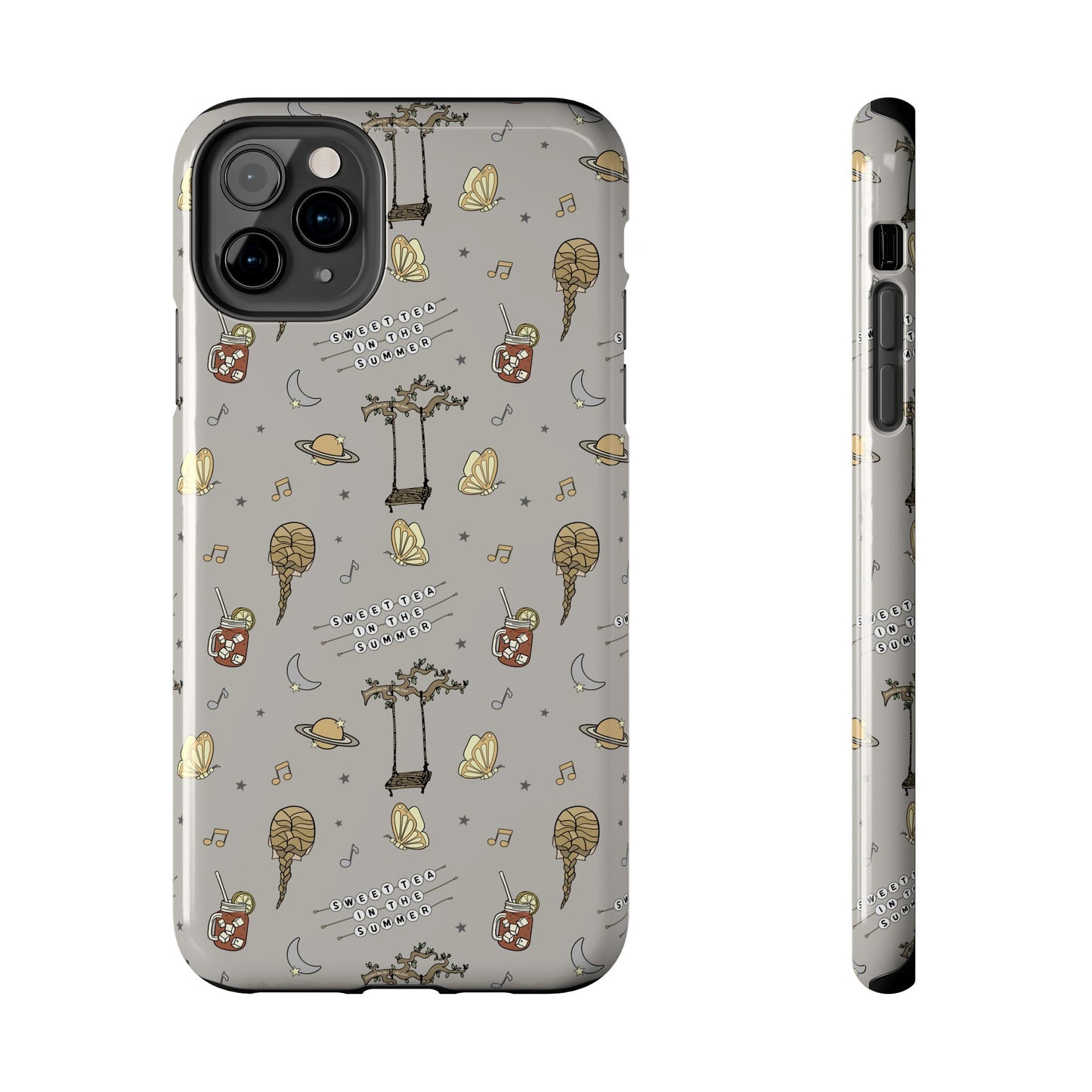 Moon and Saturn Tough Phone Case