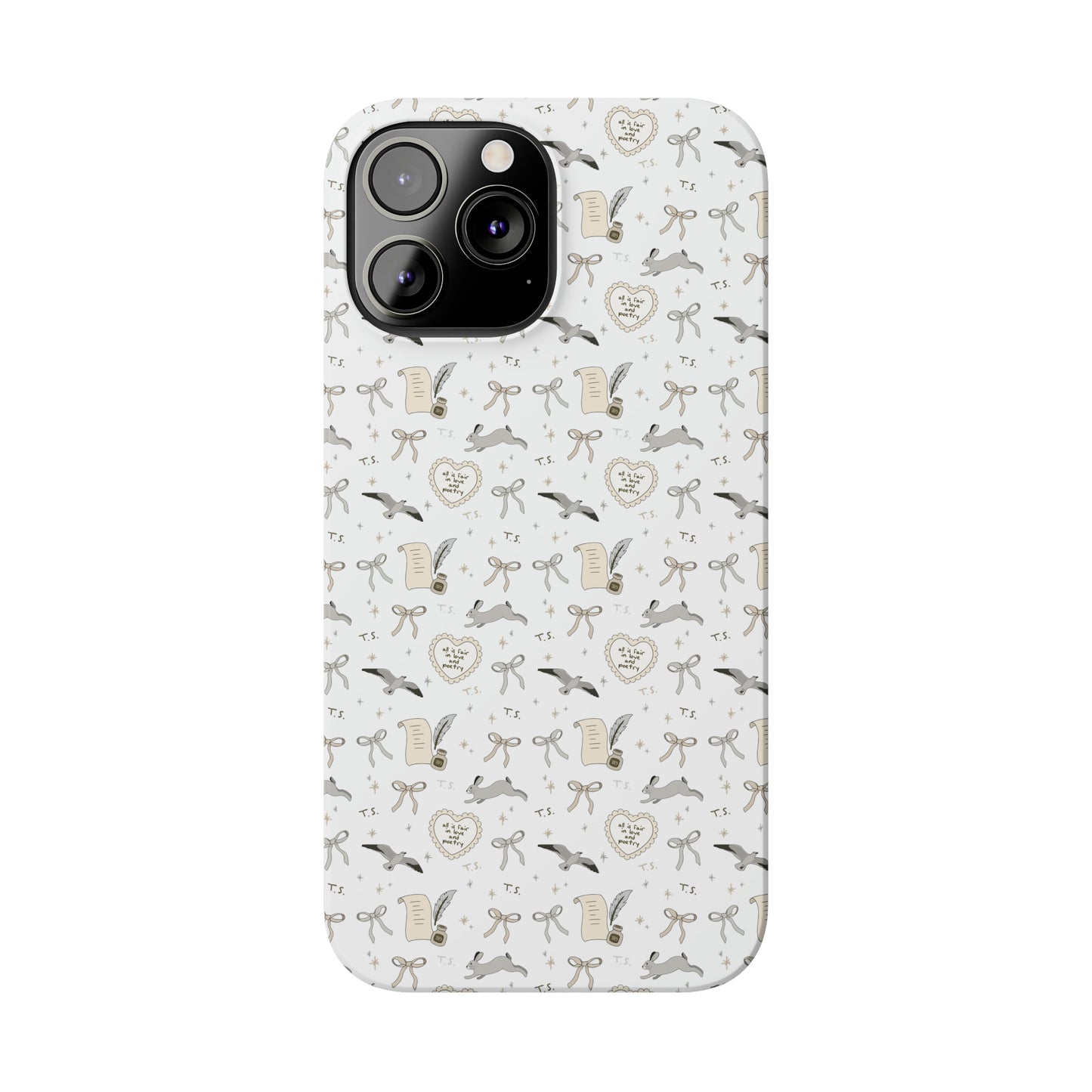 Love and Poetry Slim Phone Case