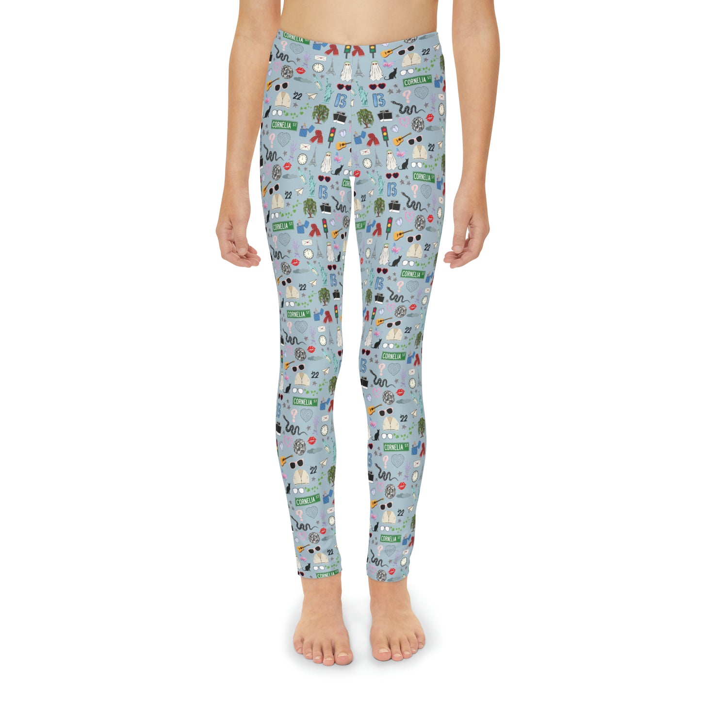 Iconic Eras Youth Leggings - 1989 Blue