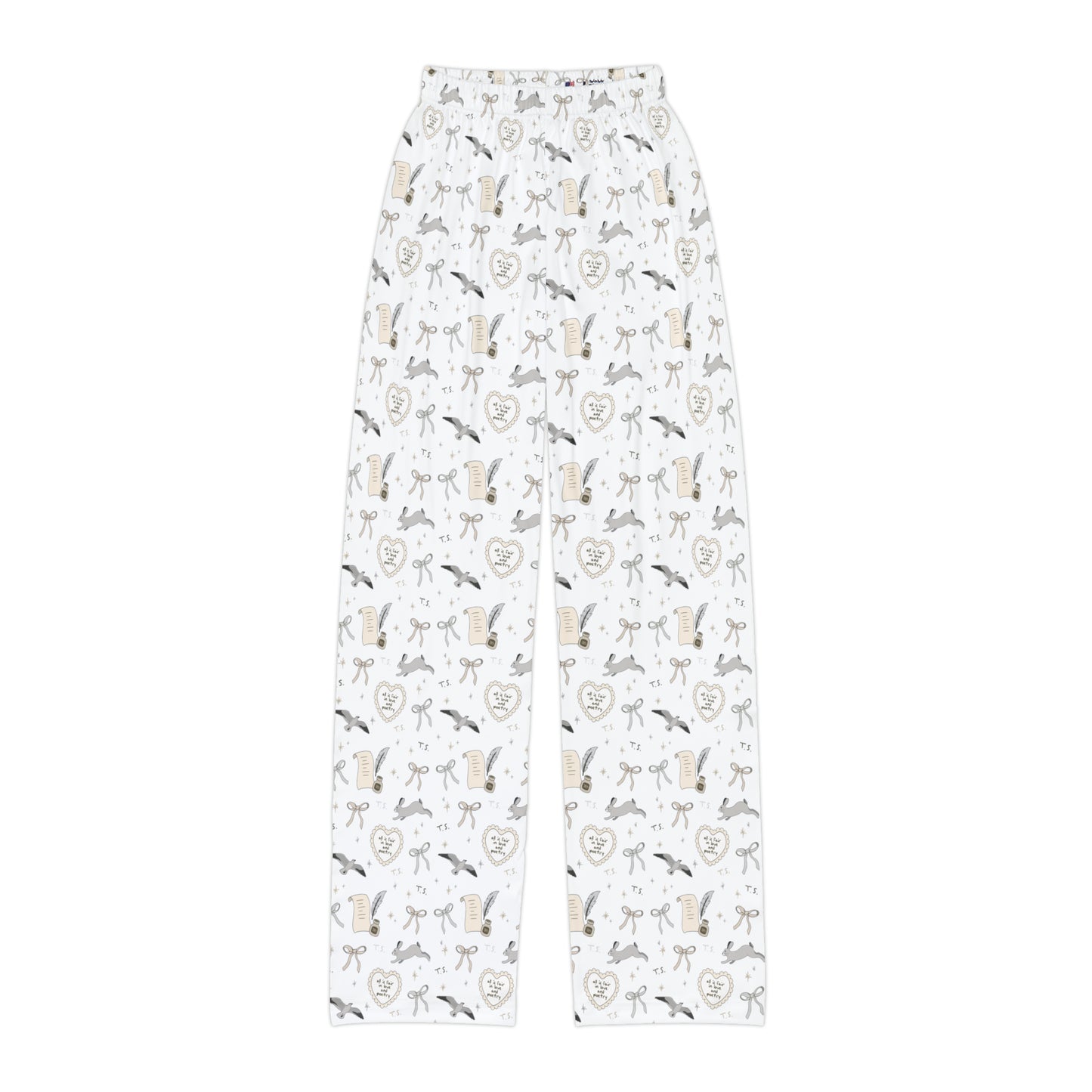 Love and Poetry Kids Pajama Pants