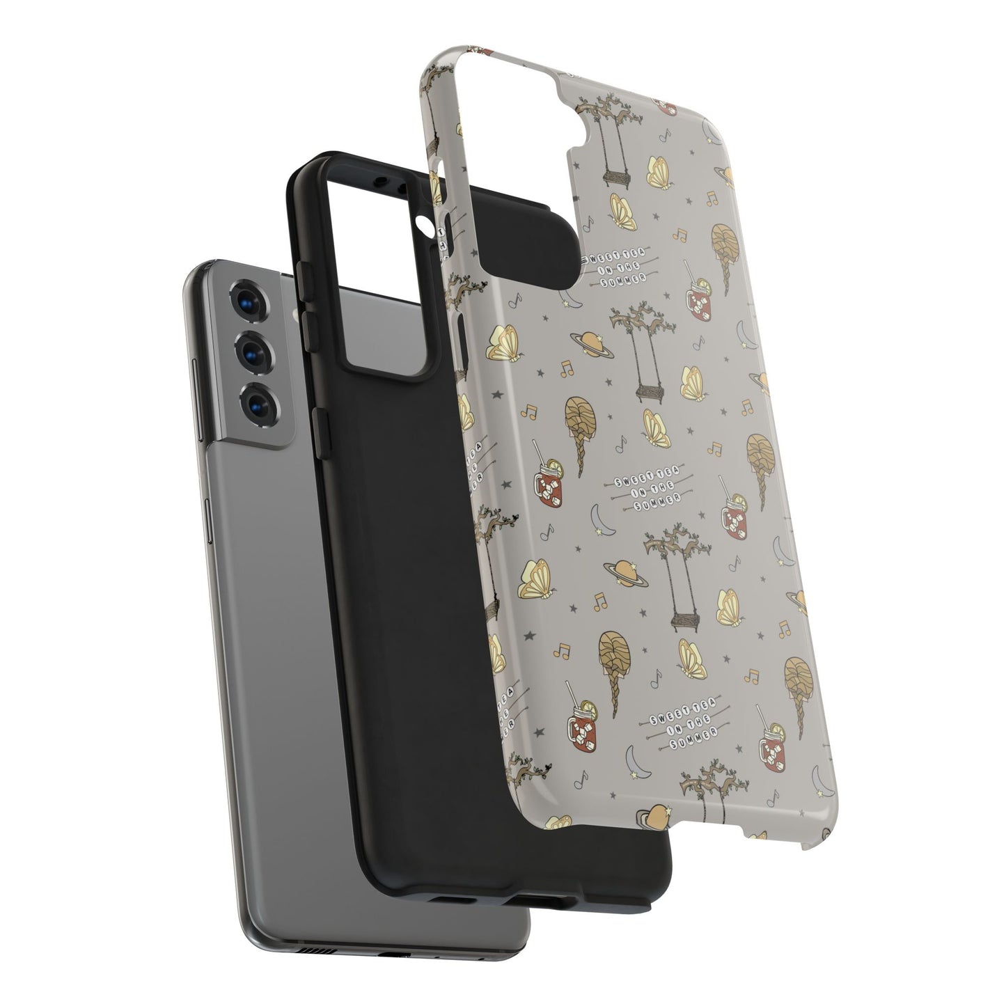 Moon and Saturn Tough Phone Case