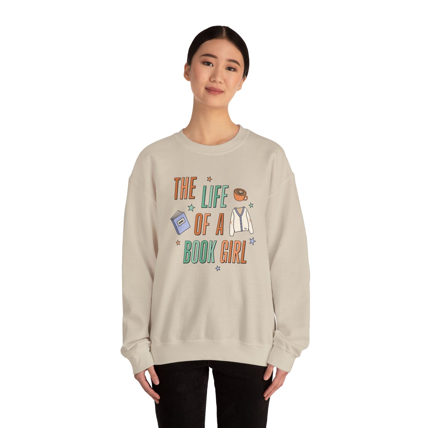 The Life of a Book Girl Soft Crewneck Sweatshirt