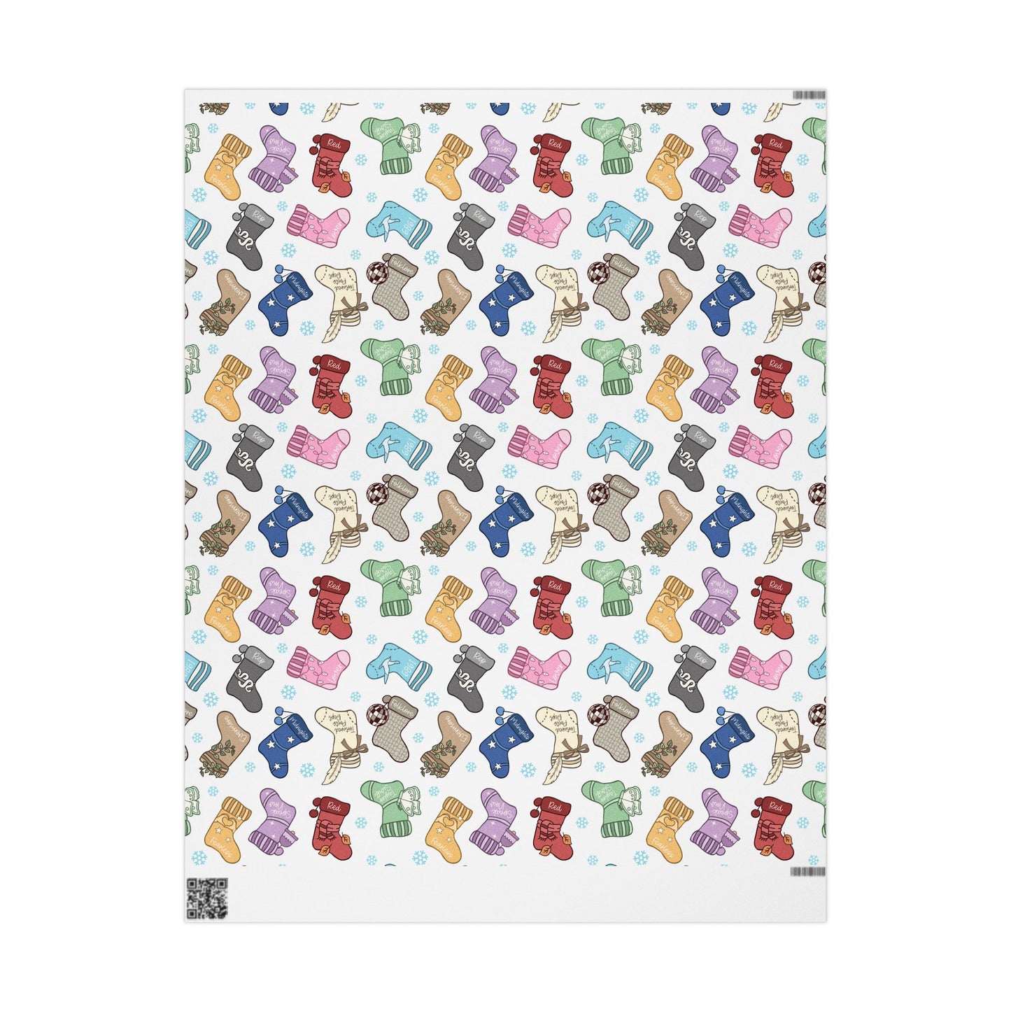 Eras Stockings Christmas Wrapping Paper