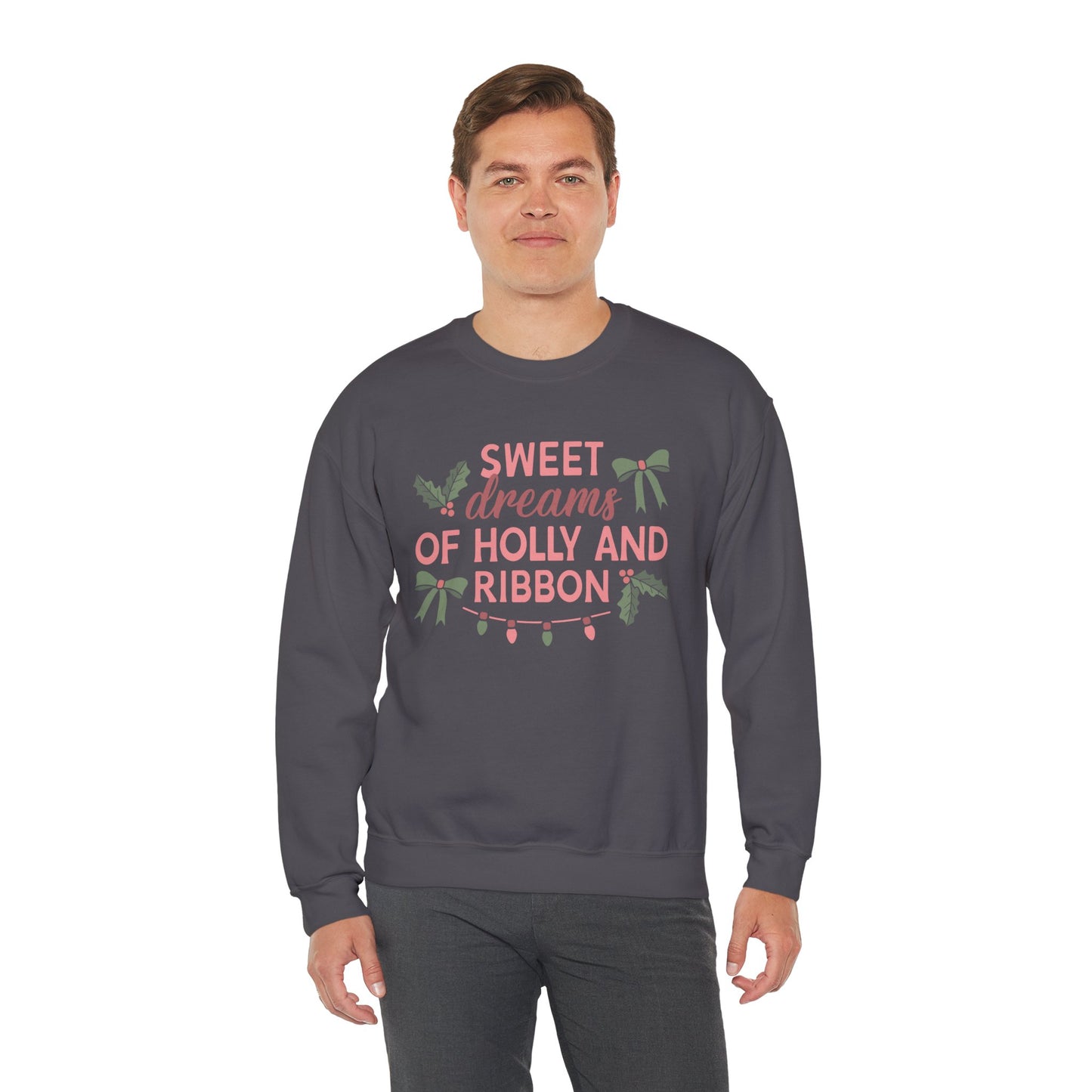 Holly and Ribbon Crewneck Sweatshirt