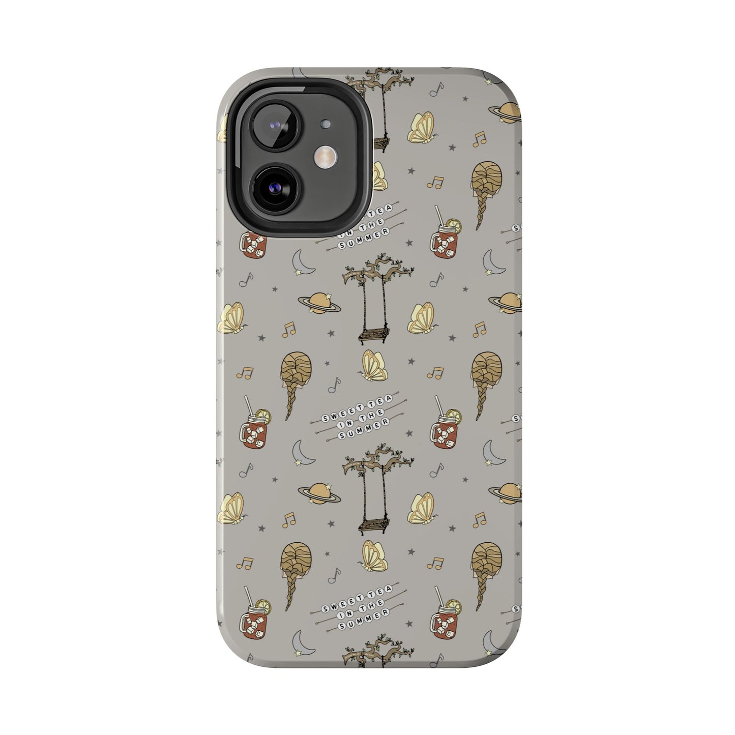 Moon and Saturn Tough Phone Case