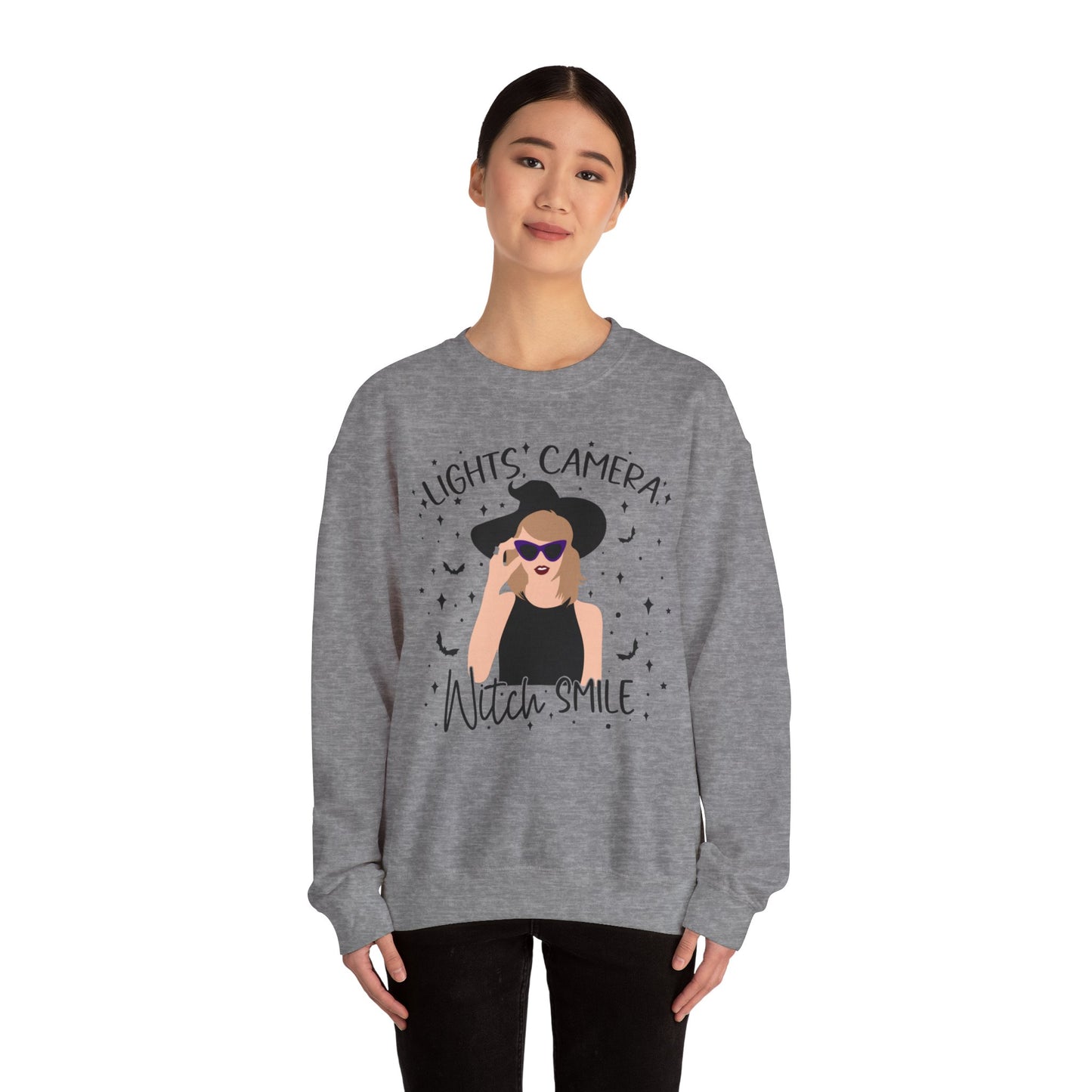 Lights, Camera, Witch, Smile! Soft Crewneck Sweatshirt