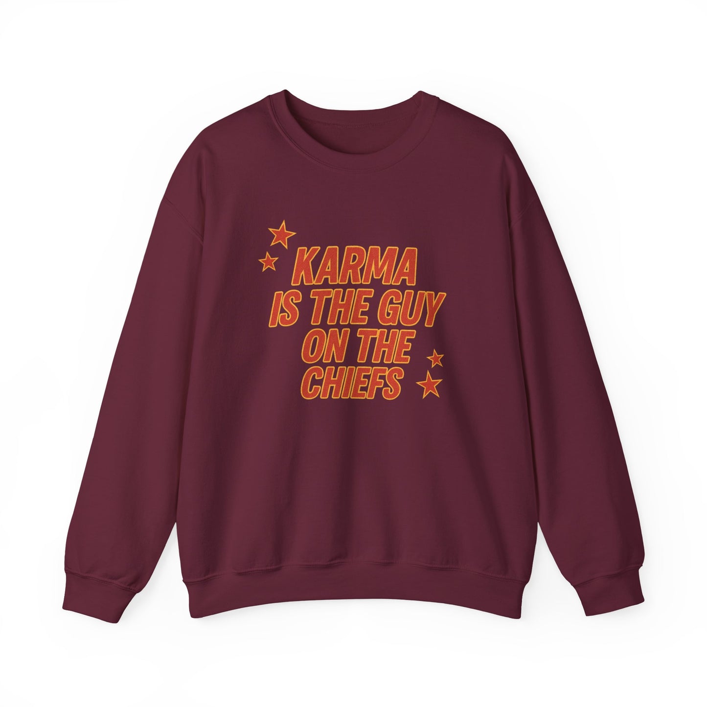 Guy on The Chiefs Crewneck Sweatshirt