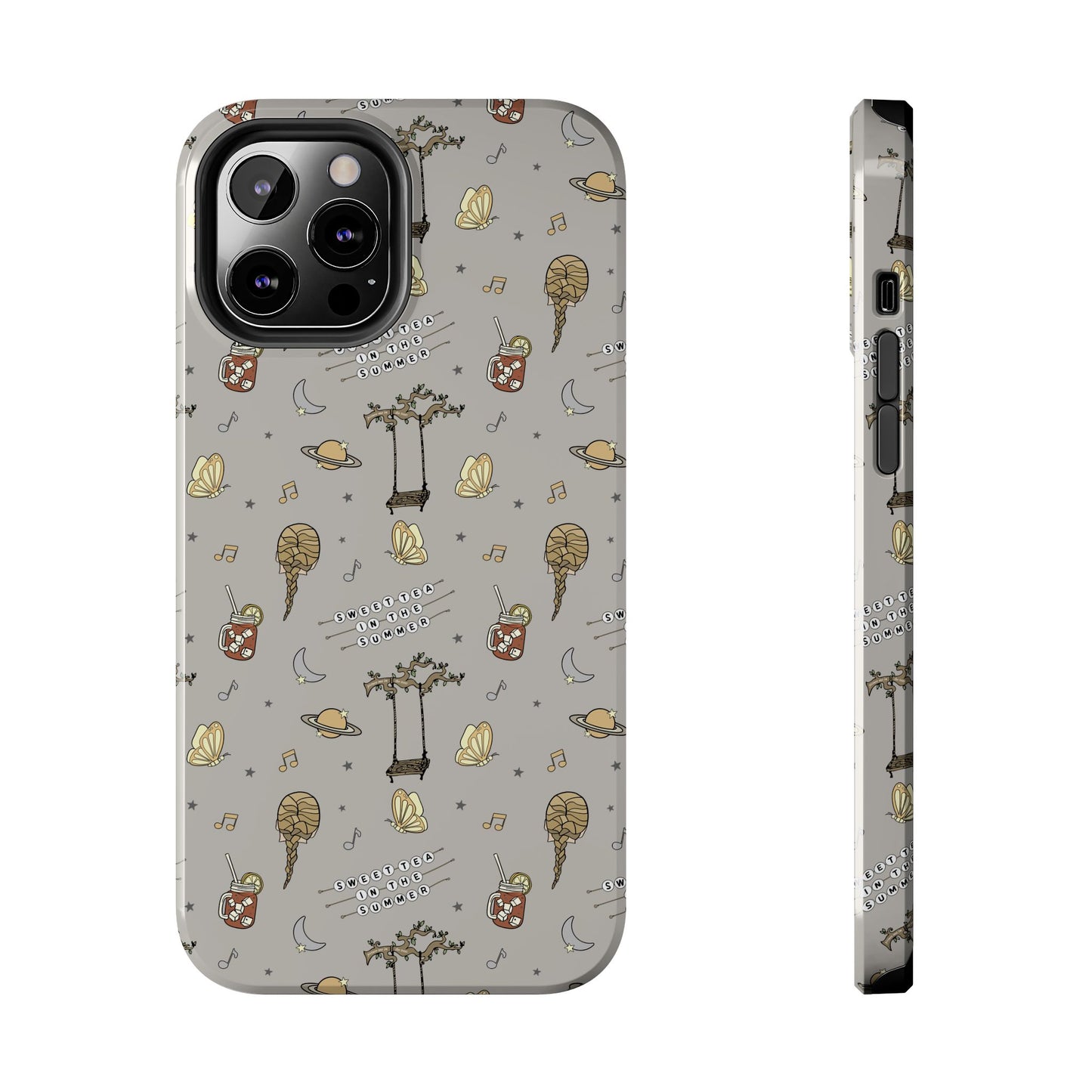 Moon and Saturn Tough Phone Case