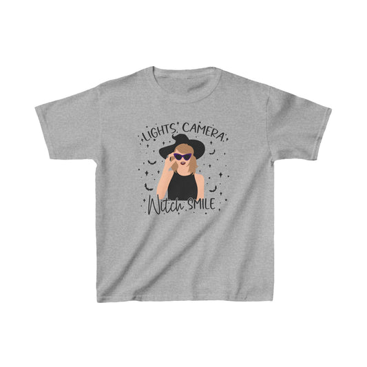 Lights, Camera, Witch, Smile Kid's Tee