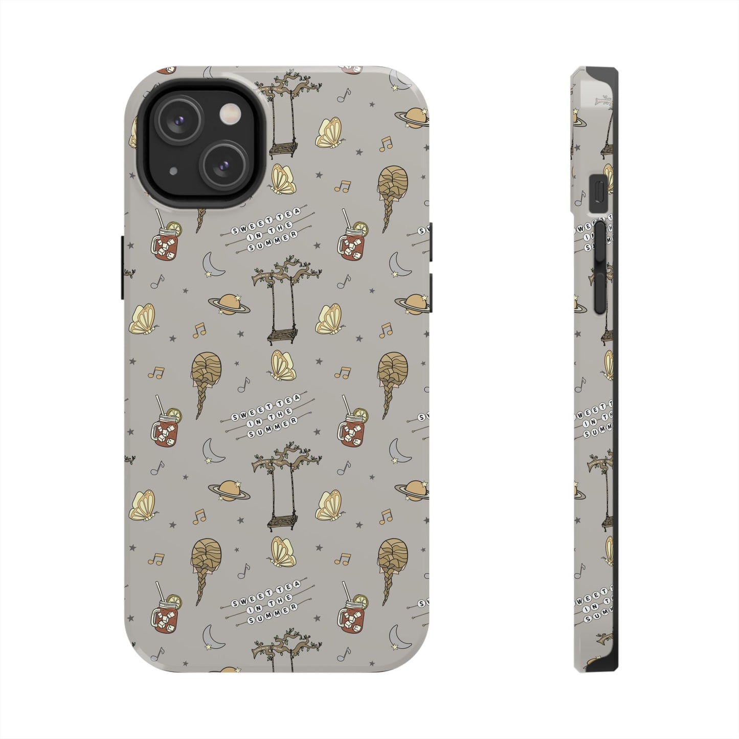 Moon and Saturn Tough Phone Case