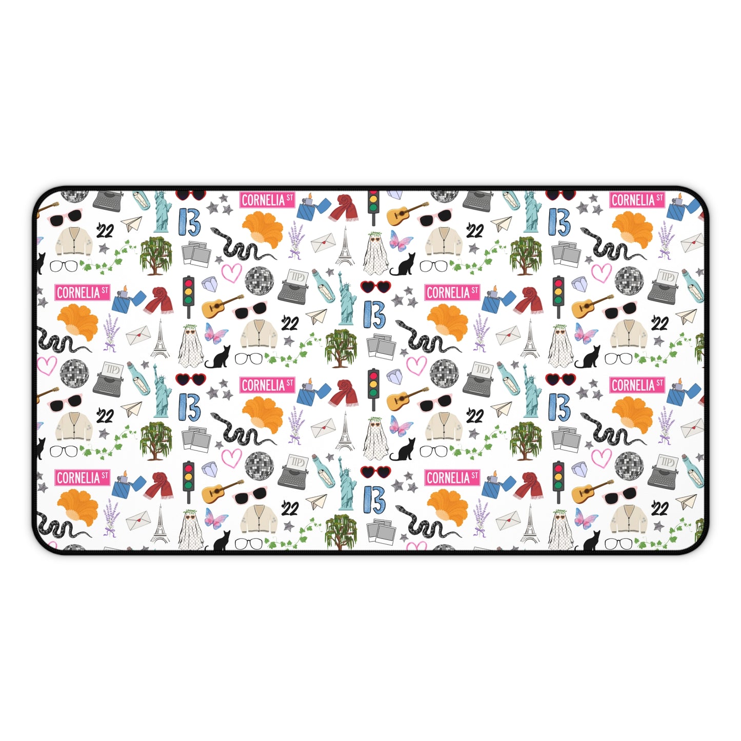 Iconic Eras Desk Mat - Dazzling White