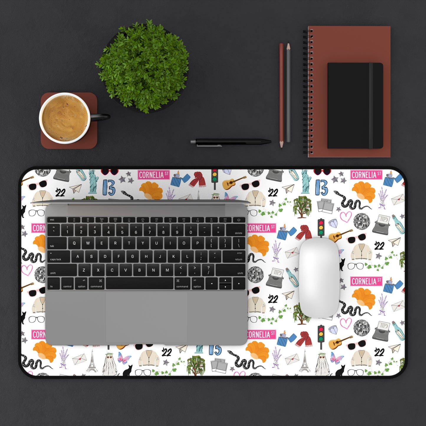 Iconic Eras Desk Mat - Dazzling White