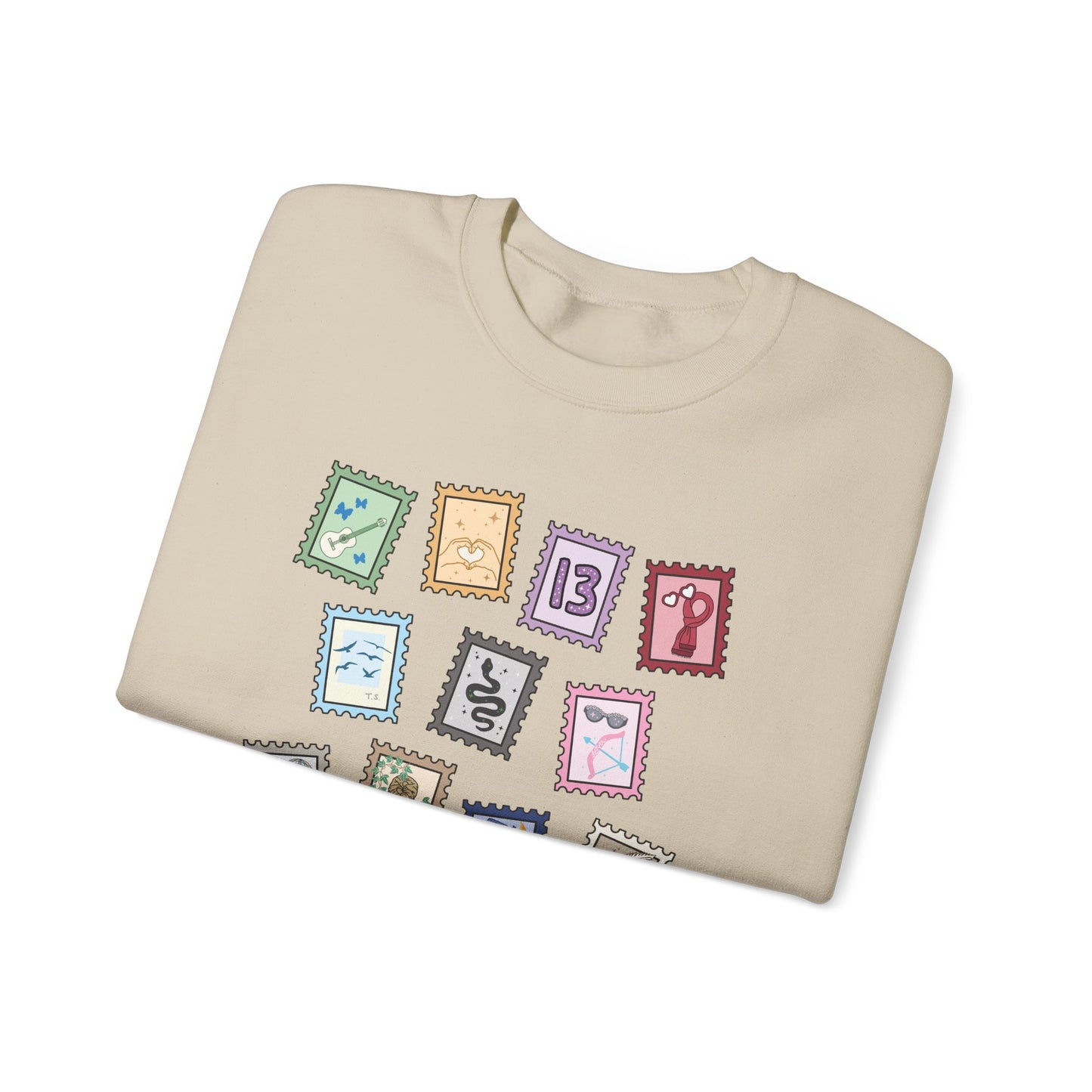 Subtle Eras Stamps Crewneck Sweatshirt