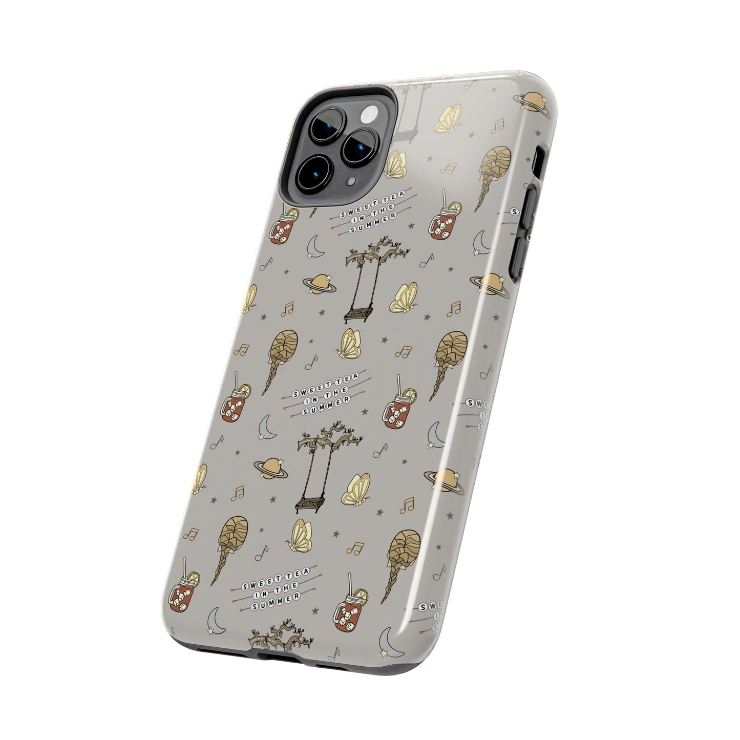 Moon and Saturn Tough Phone Case