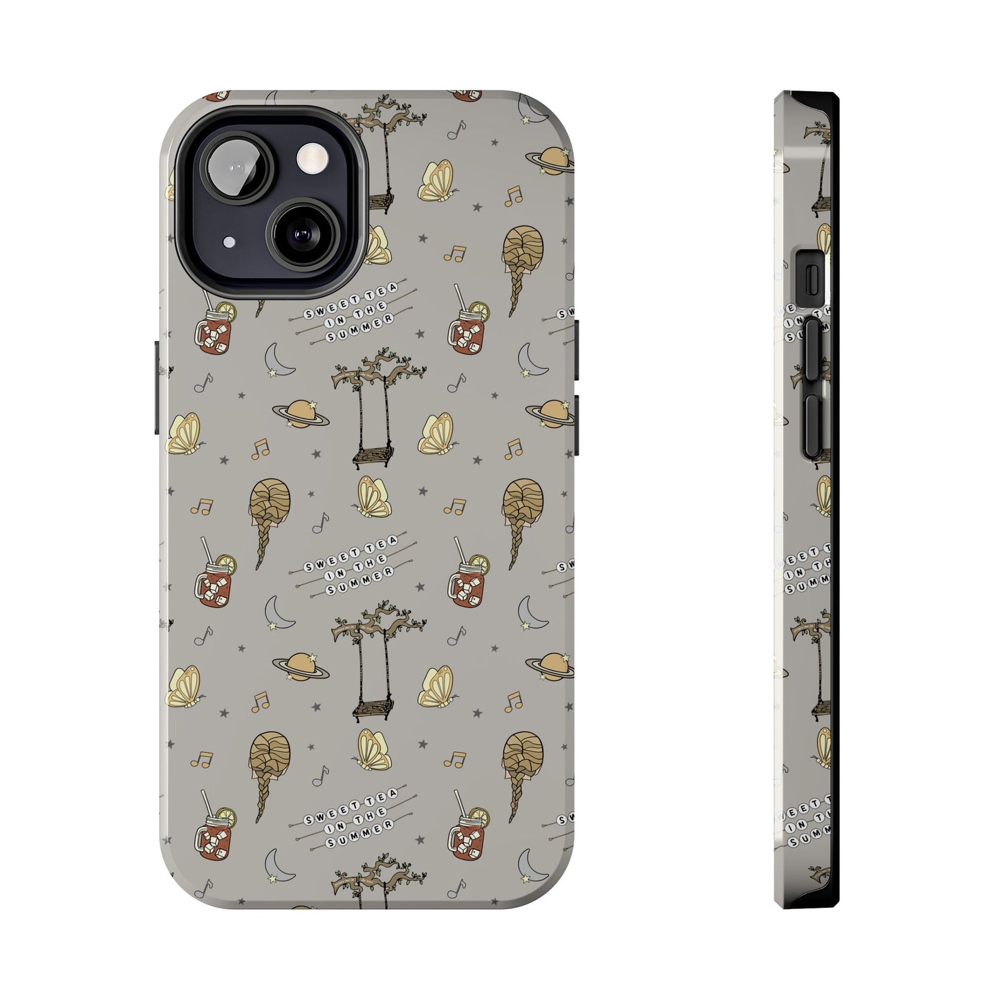 Moon and Saturn Tough Phone Case