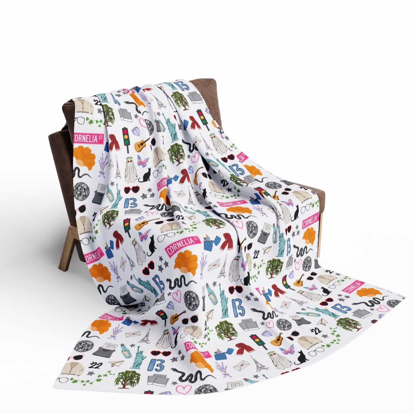 Iconic Eras Arctic Fleece Blanket - Dazzling White