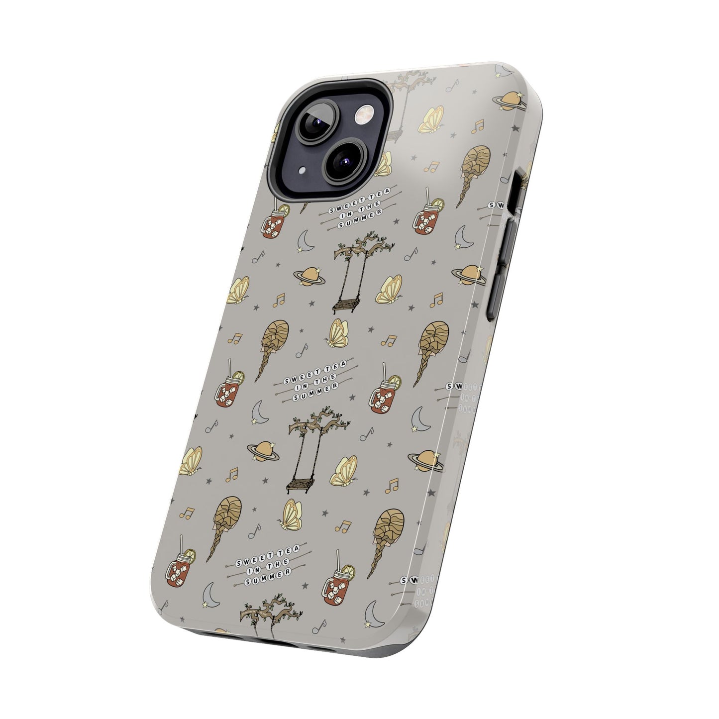 Moon and Saturn Tough Phone Case