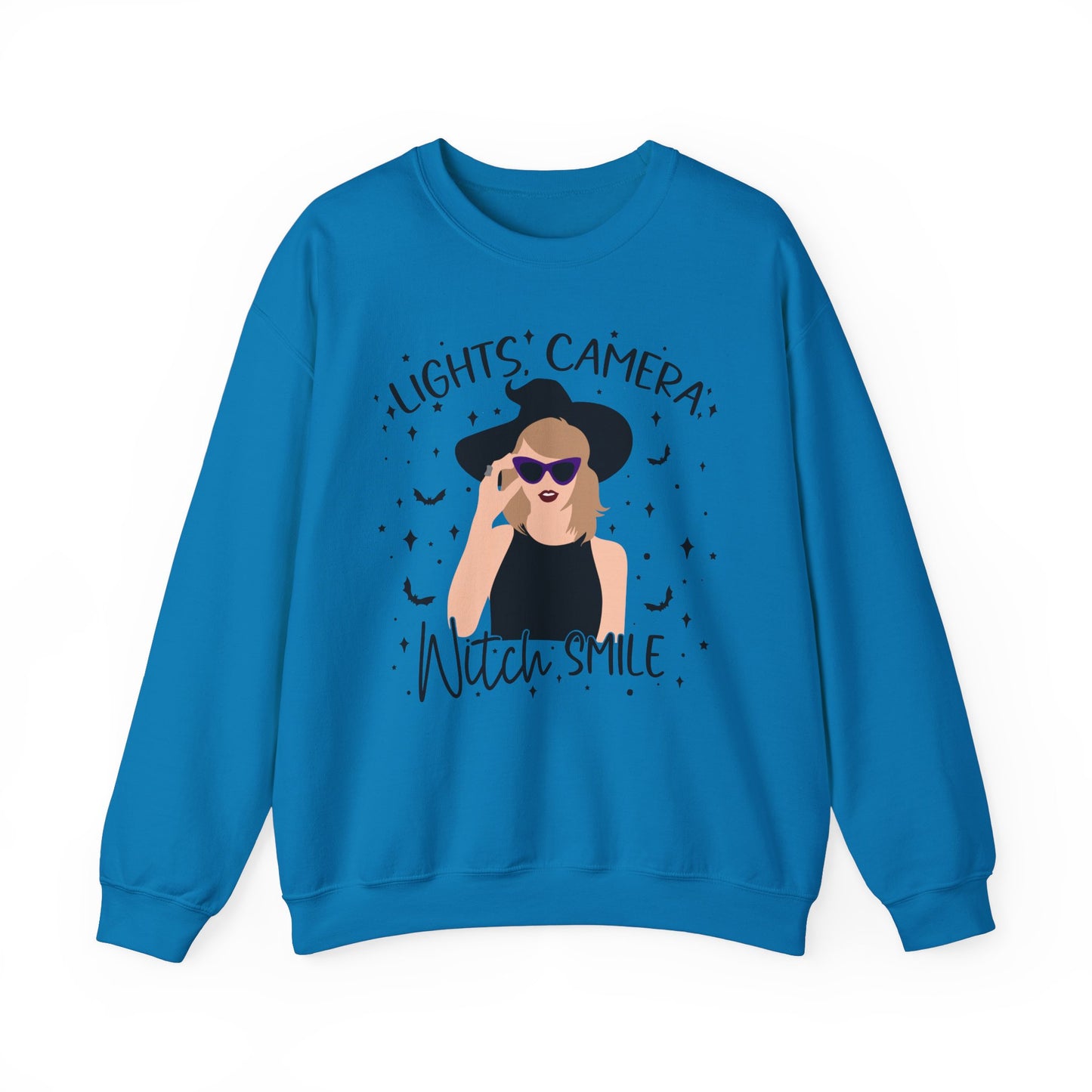 Lights, Camera, Witch, Smile! Soft Crewneck Sweatshirt