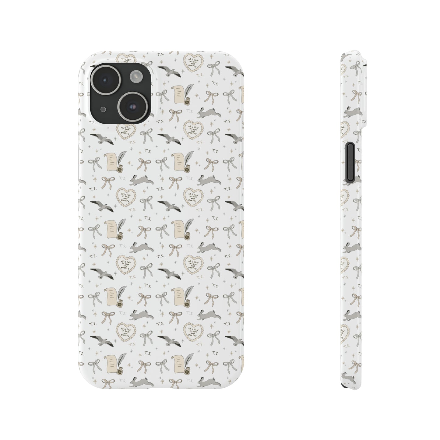 Love and Poetry Slim Phone Case