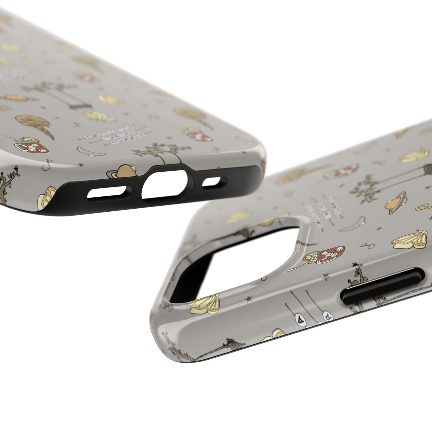 Moon and Saturn Tough Phone Case