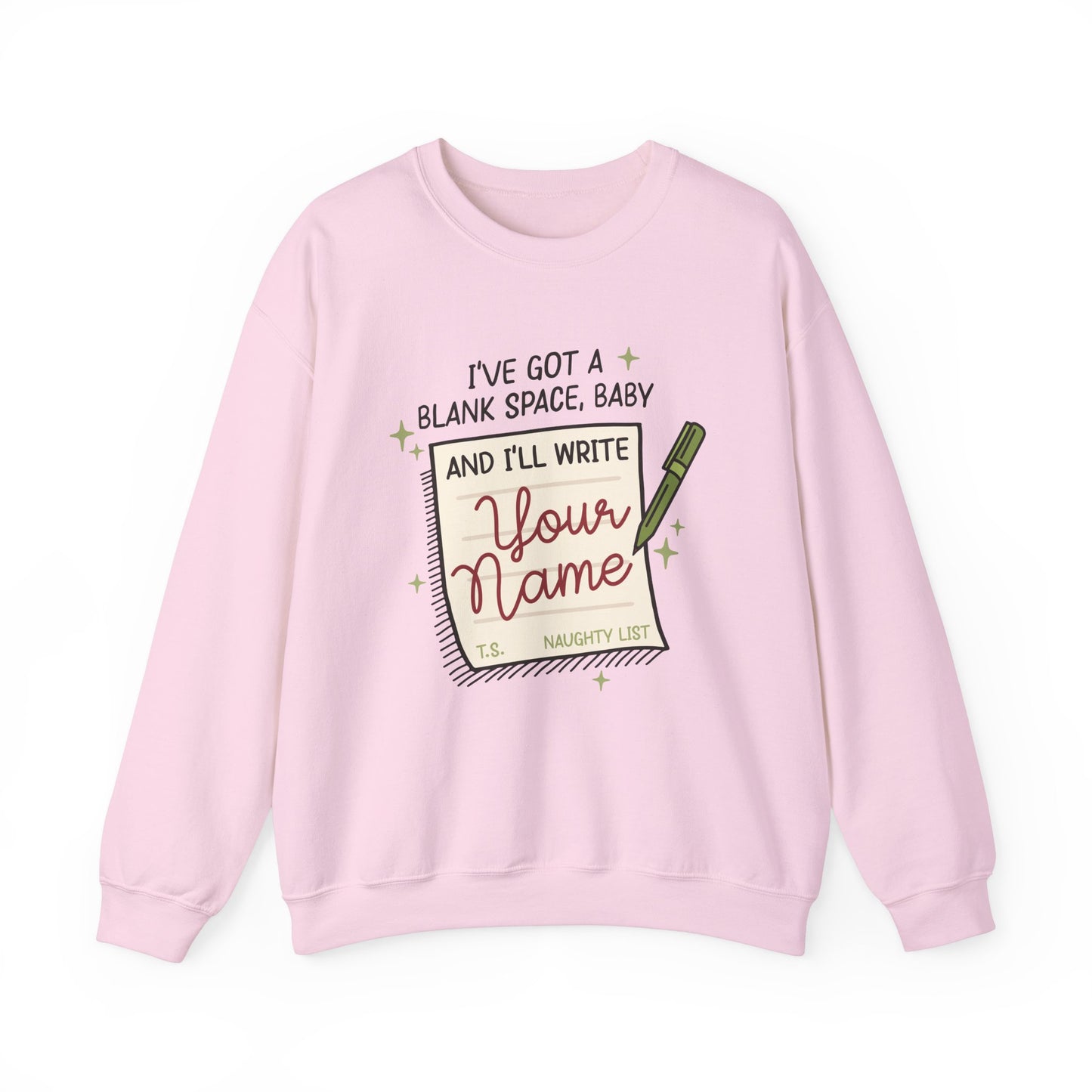 Blank Space (On The Naughty List) Crewneck Sweatshirt