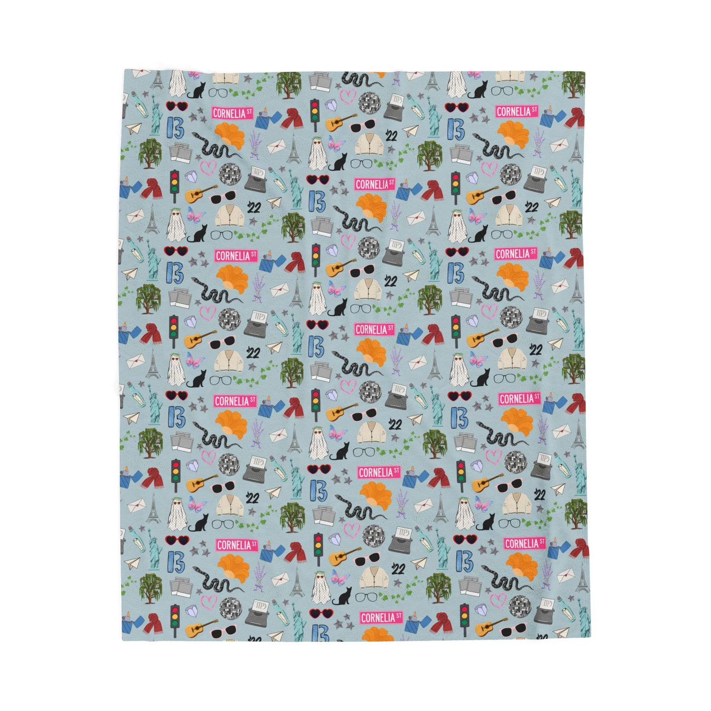 Iconic Eras (TS 12) Velveteen Plush Blanket- Opalite